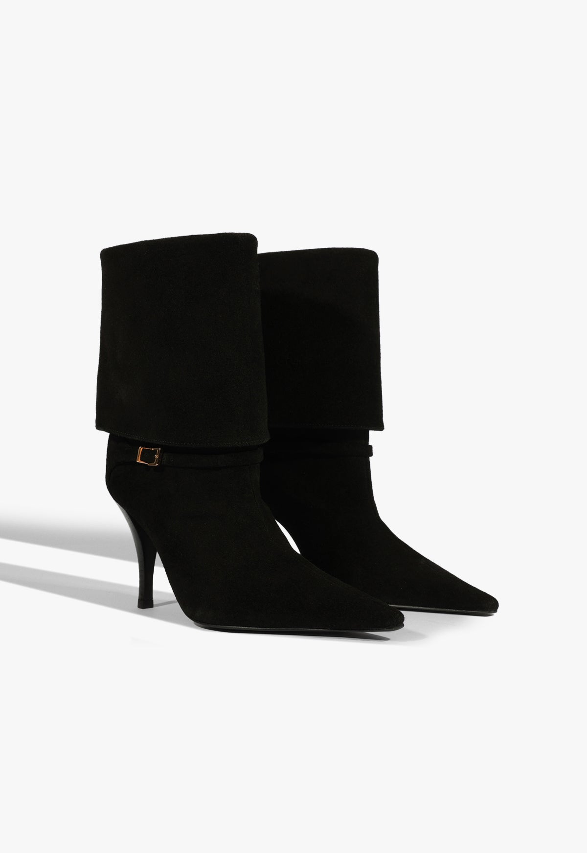 Schutz Rudy Buckle Suede Bootie