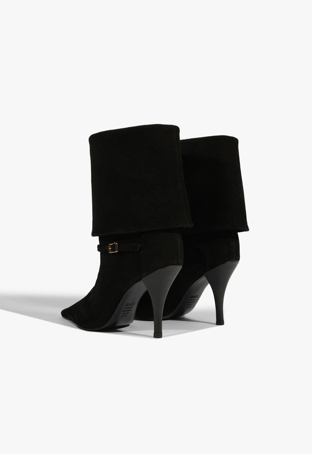 Schutz Rudy Buckle Suede Bootie