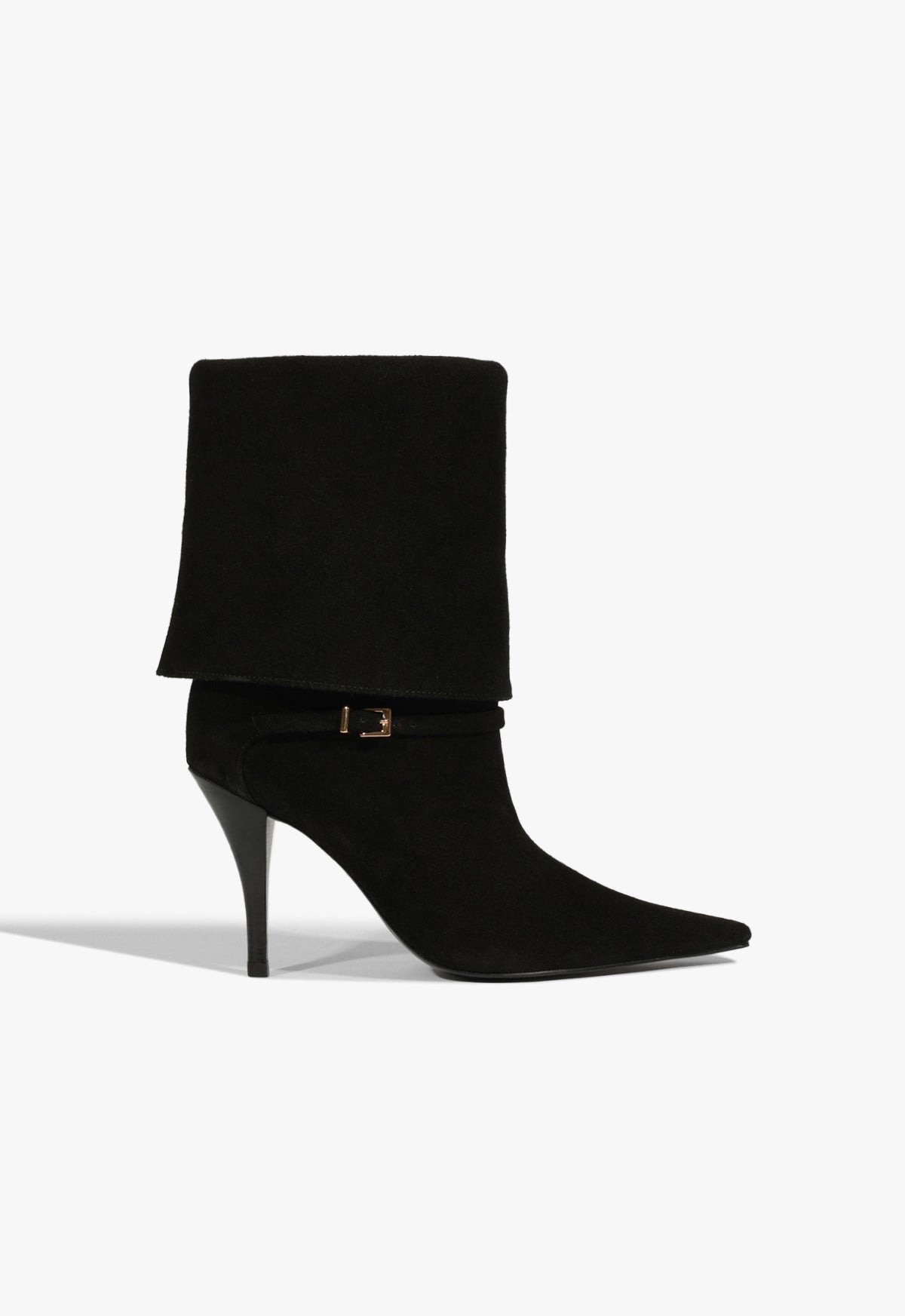 schutz Rudy Buckle Suede Bootie