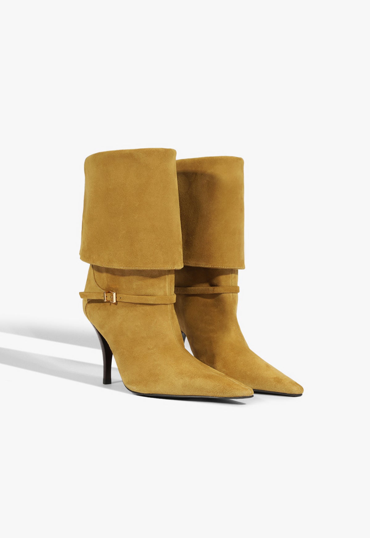 Schutz Rudy Buckle Suede Bootie