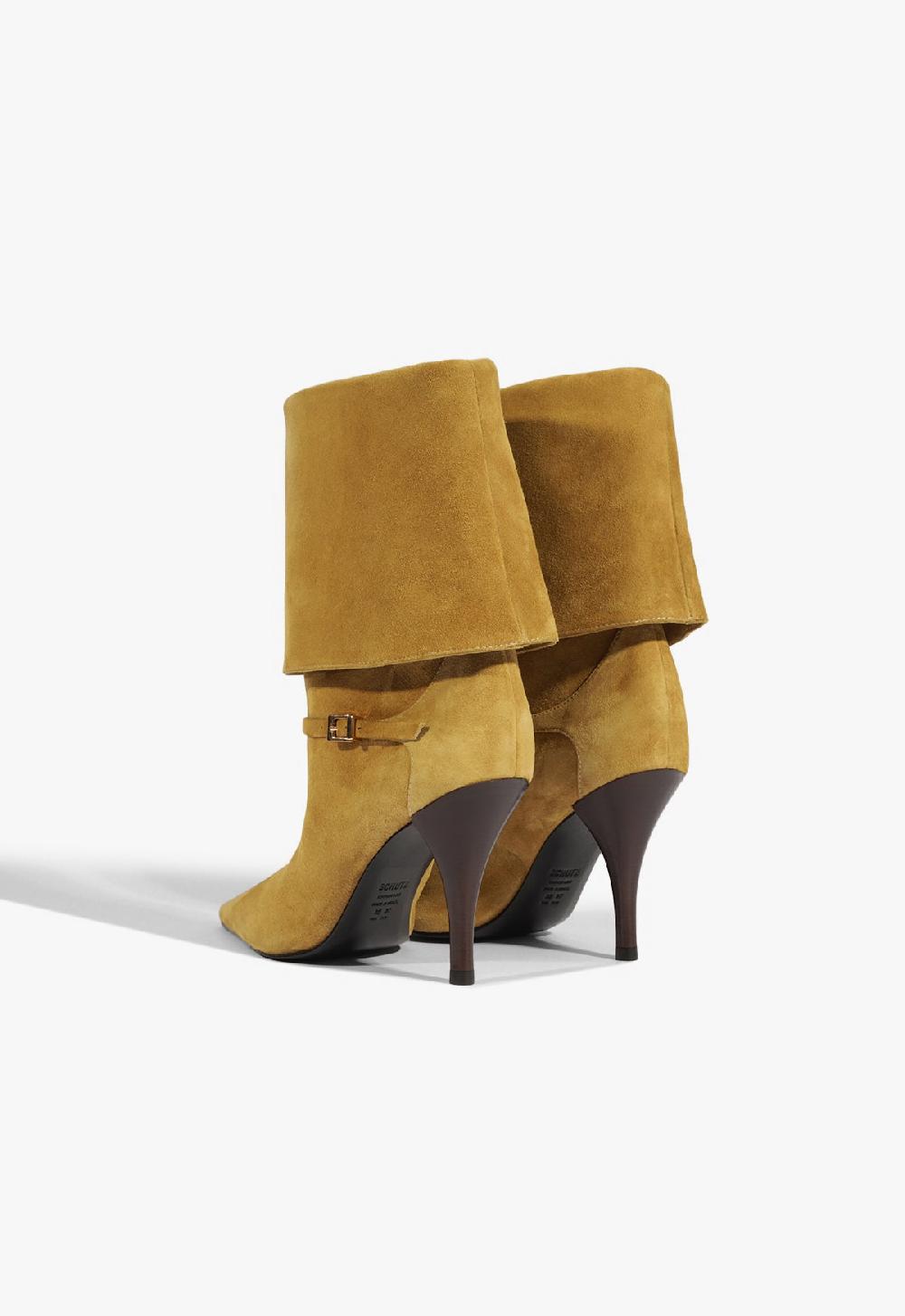 Schutz Rudy Buckle Suede Bootie