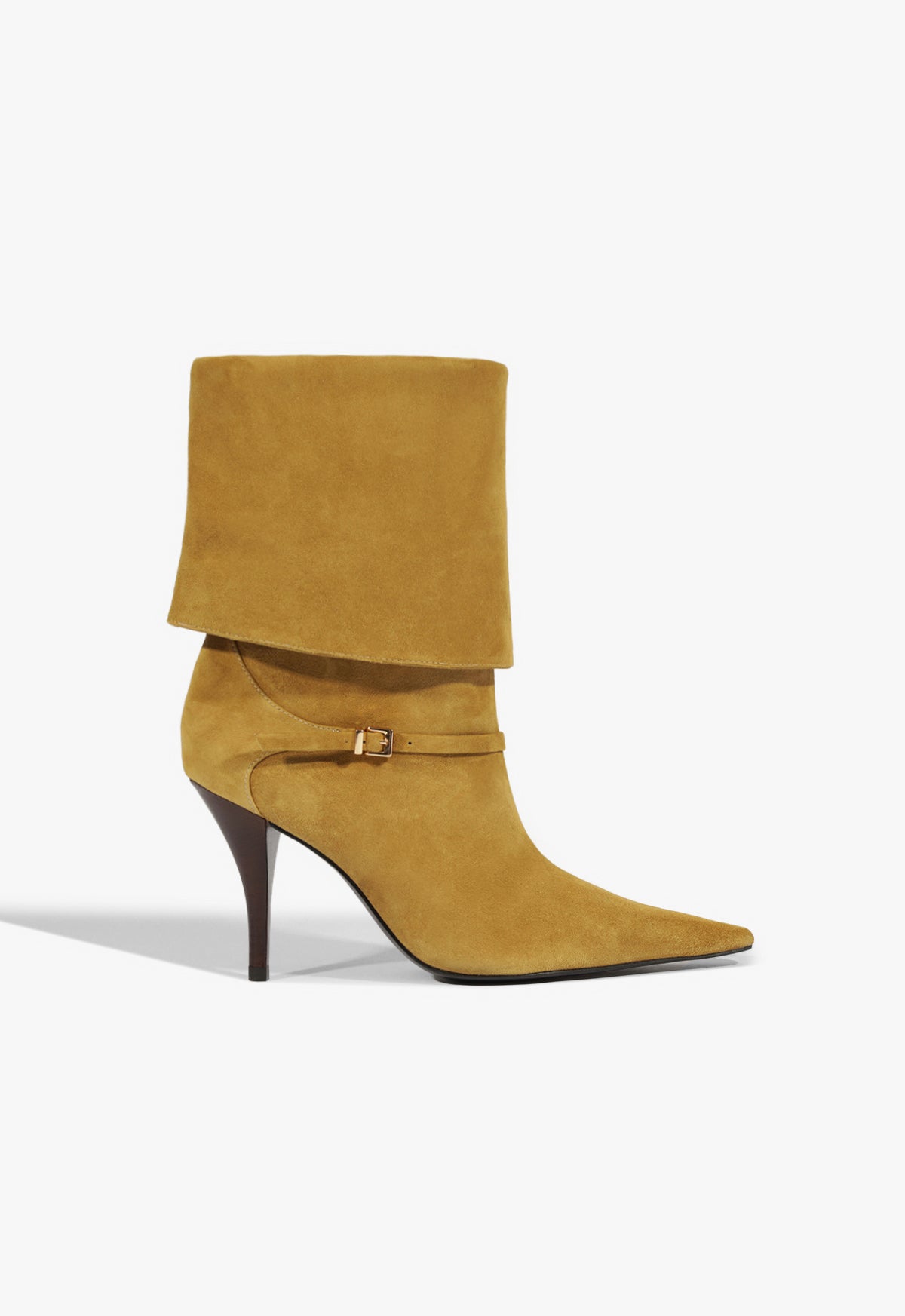 schutz Rudy Buckle Suede Bootie