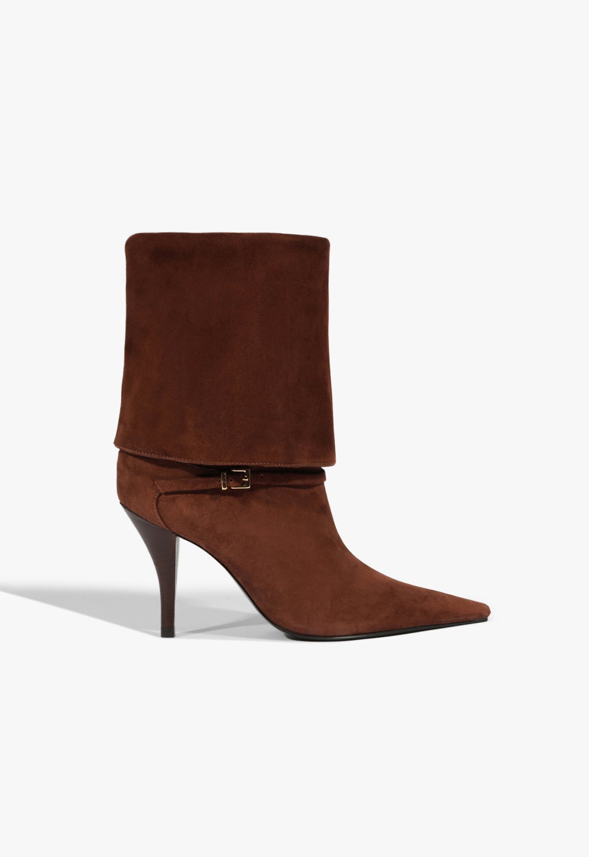 schutz Rudy Buckle Suede Bootie