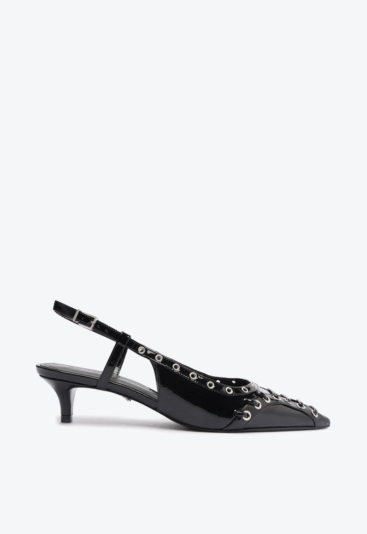 schutz Ruth Mid Patent Leather Pump
