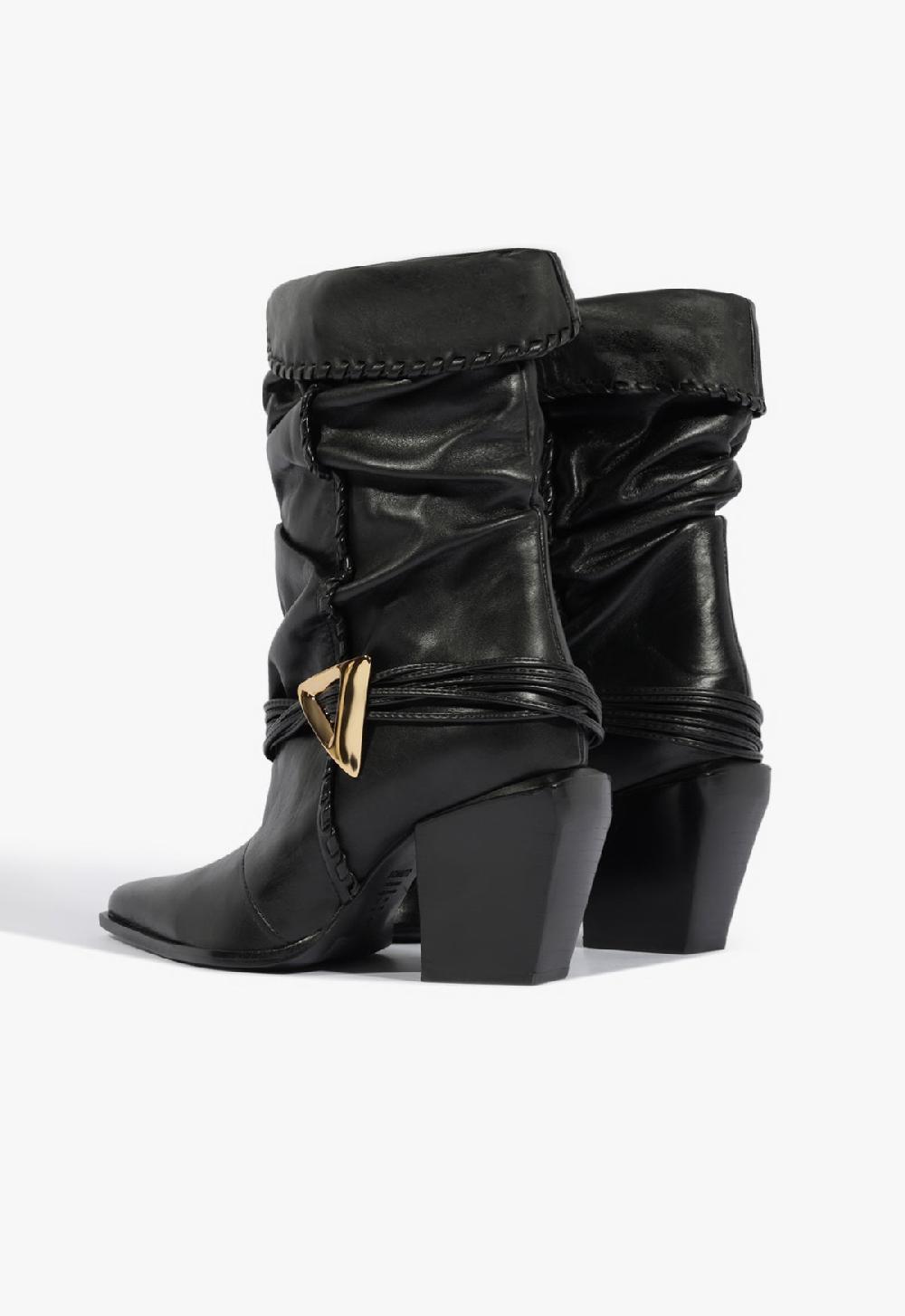 Schutz Sable Leather Bootie