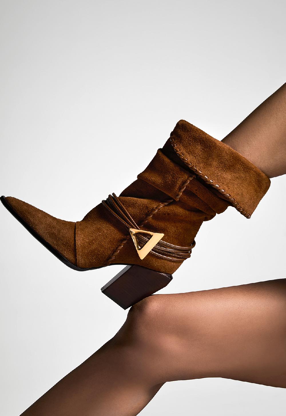 Schutz Sable Leather Bootie