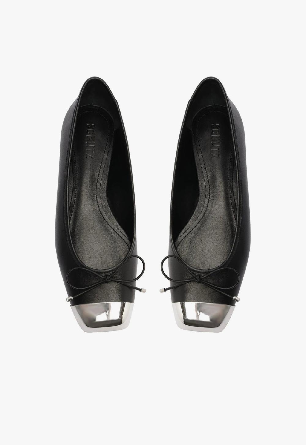 Schutz Sae Cap Toe Leather Flat