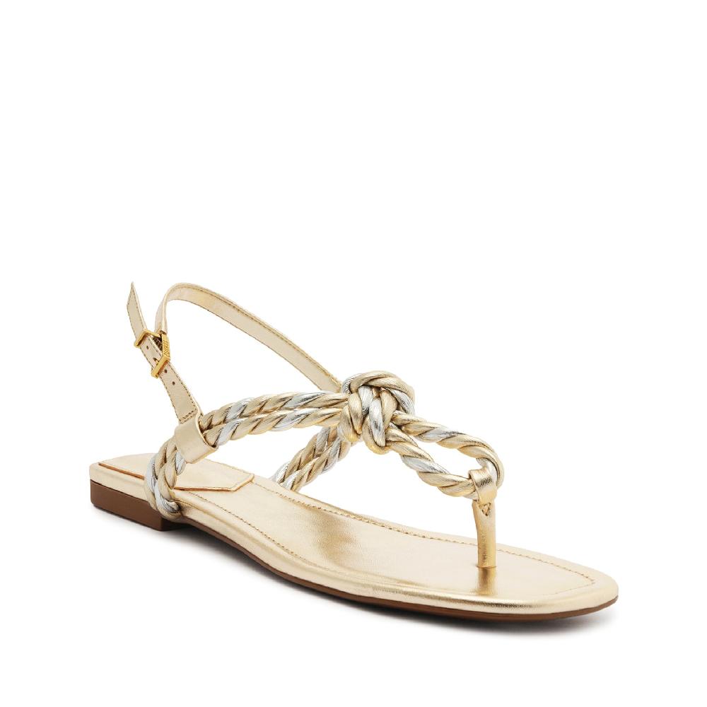 Schutz Sage Metallic Flat Sandal