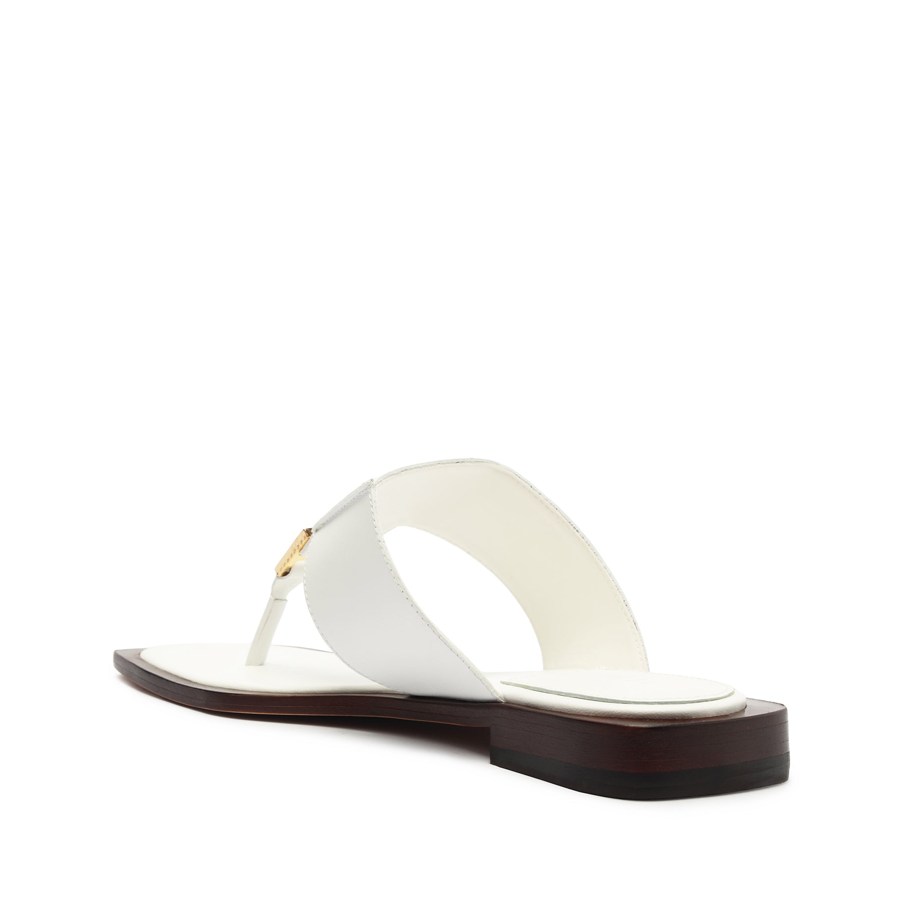 Schutz Salma Leather Flat Sandal
