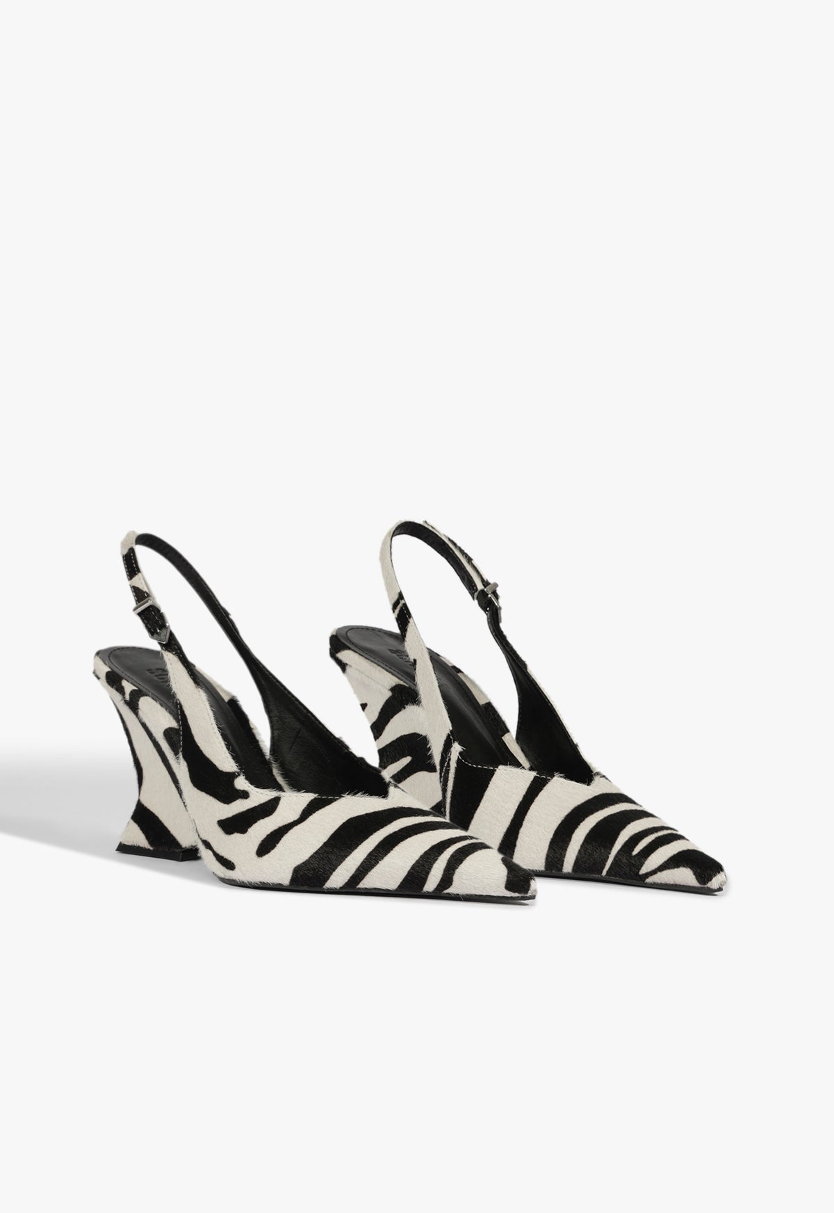 Schutz Siena Buckle Calf Hair Pump