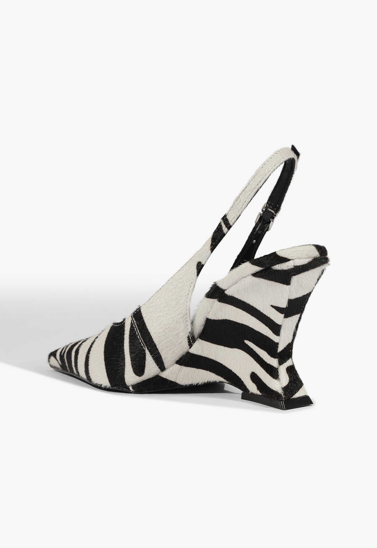 Schutz Siena Buckle Calf Hair Pump