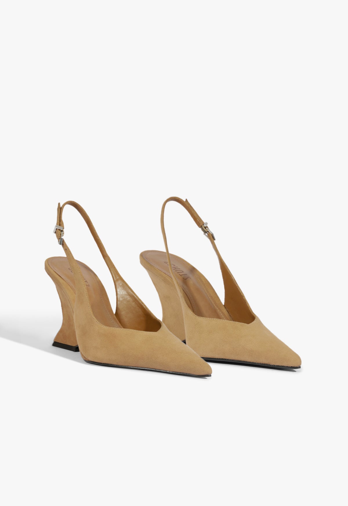 Schutz Siena Buckle Suede Pump