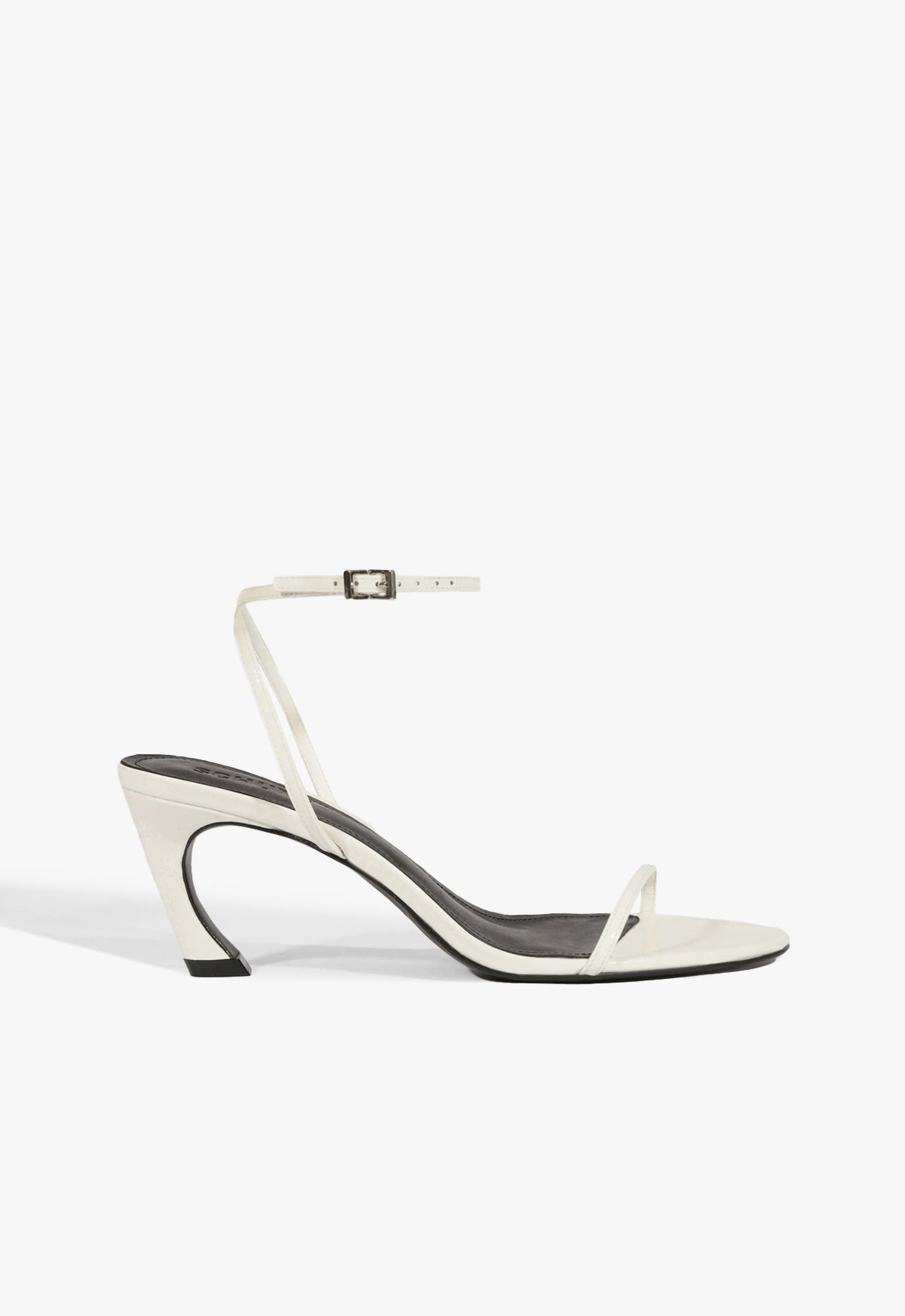 schutz Siena Curve Mid Patent Sandal