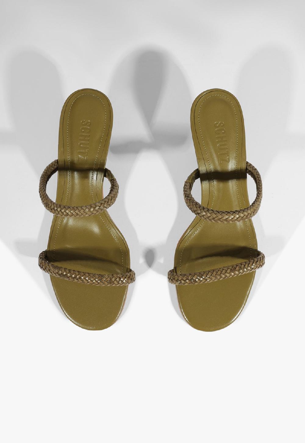 Schutz Taliah Woven Mid Sandal