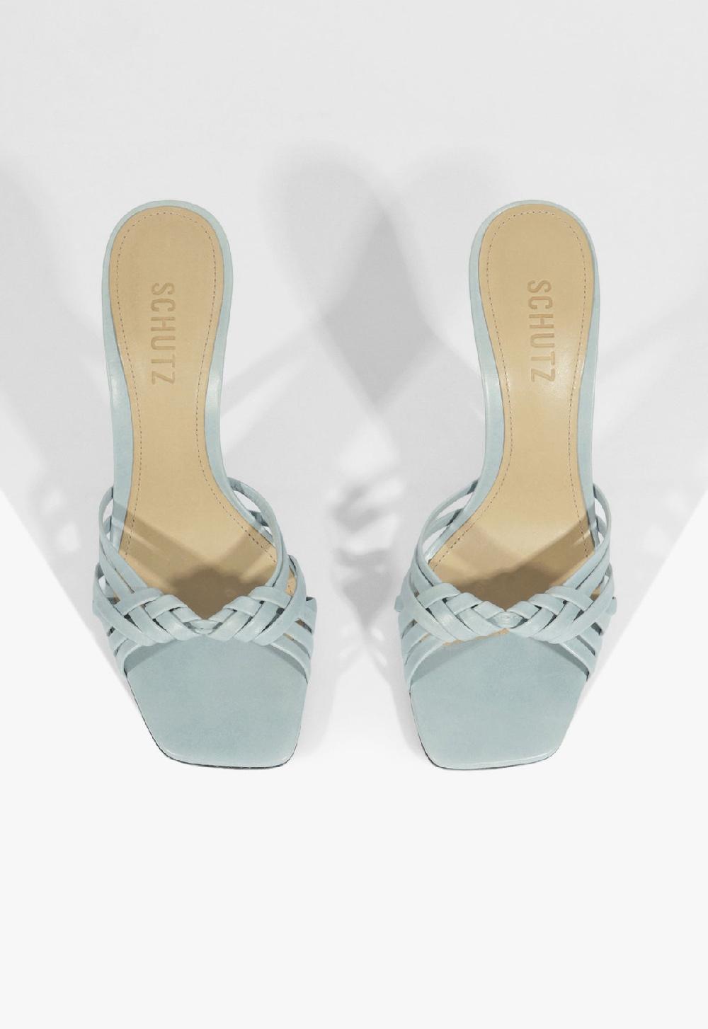 Schutz Tara Mule Leather Sandal