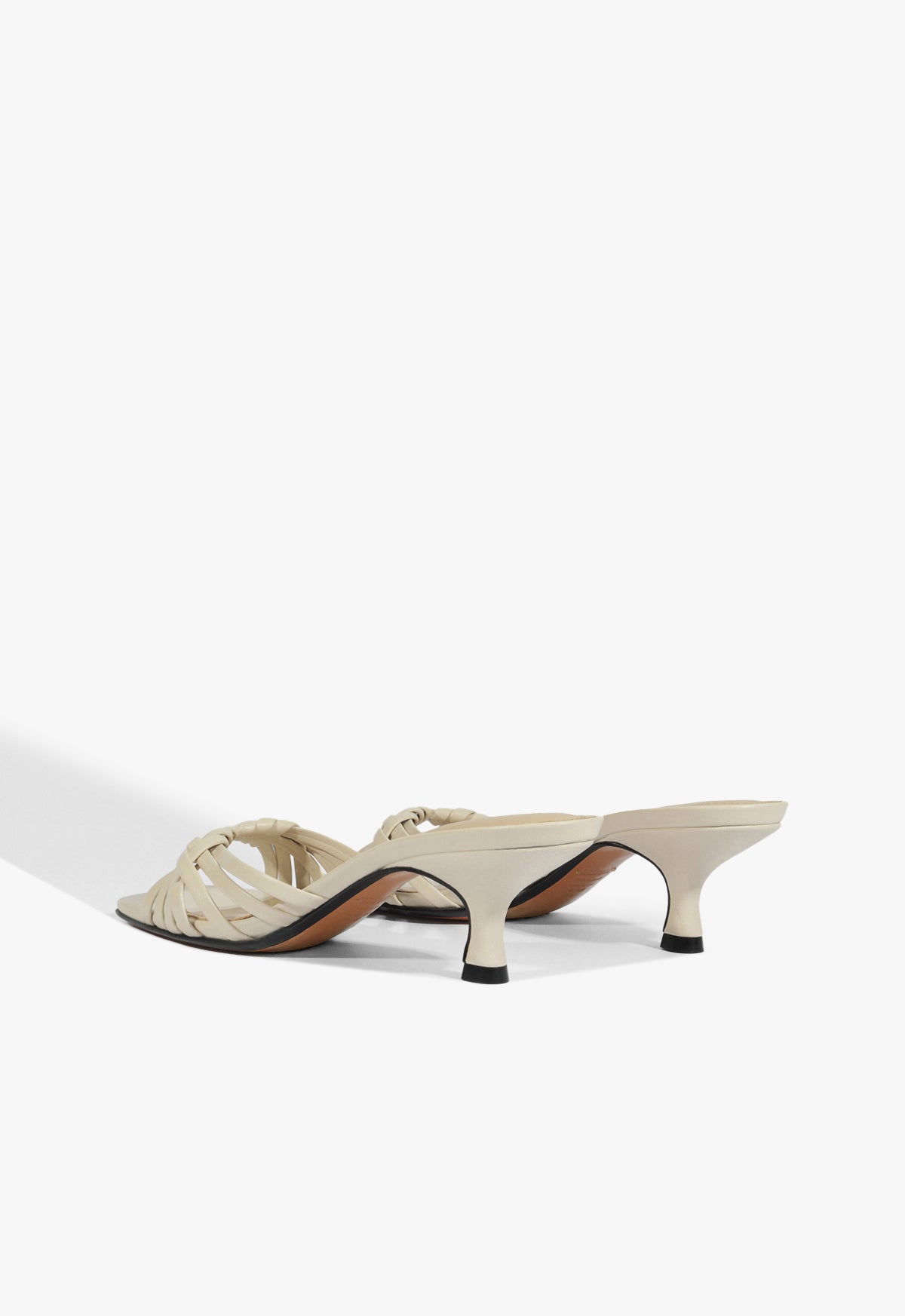 Schutz Tara Mule Mid Leather Sandal