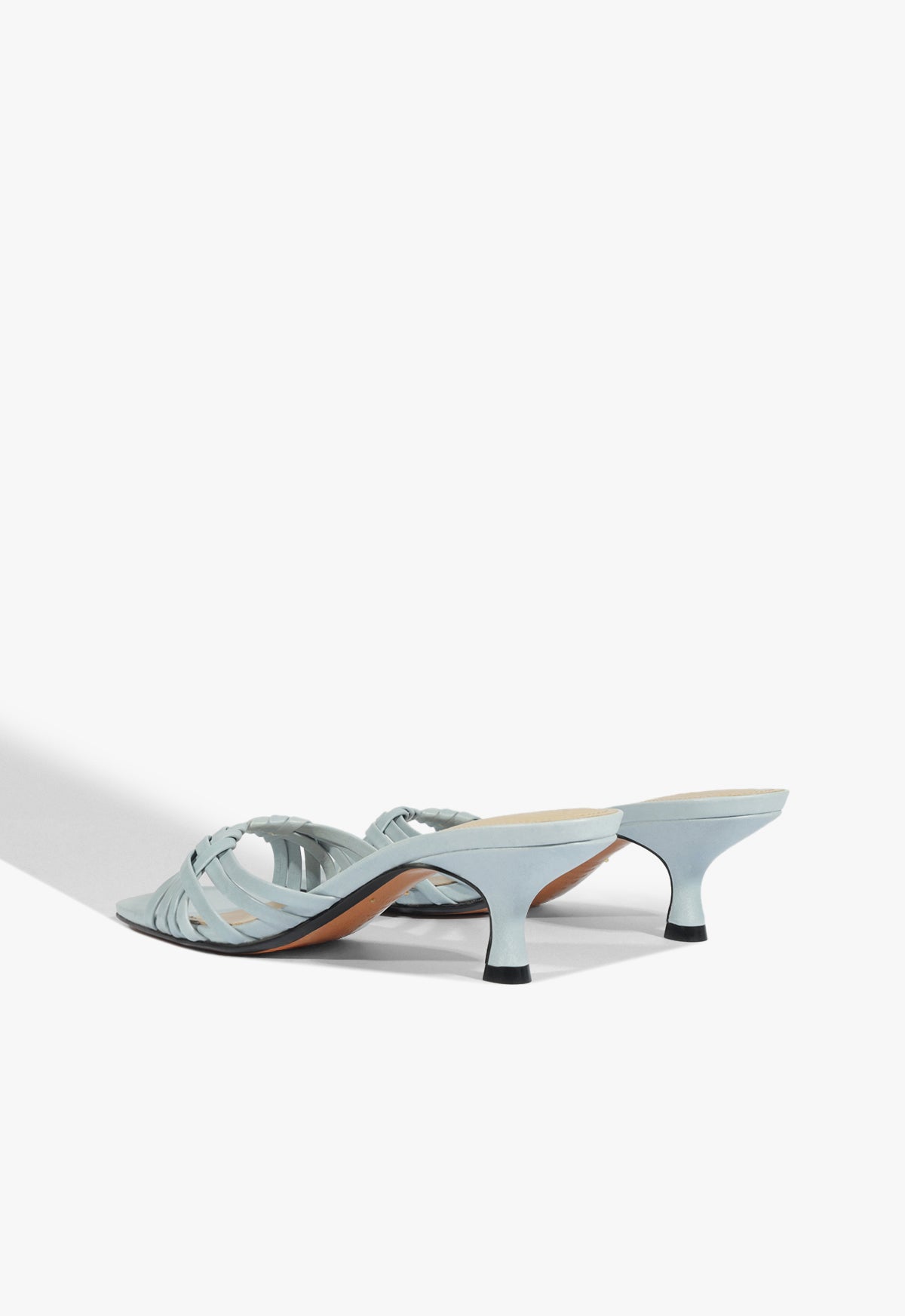 Schutz Tara Mule Mid Leather Sandal