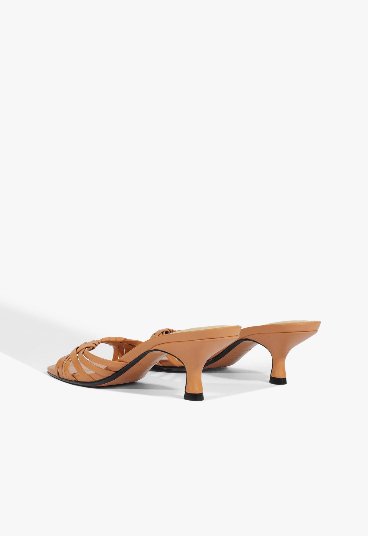 Schutz Tara Mule Mid Leather Sandal