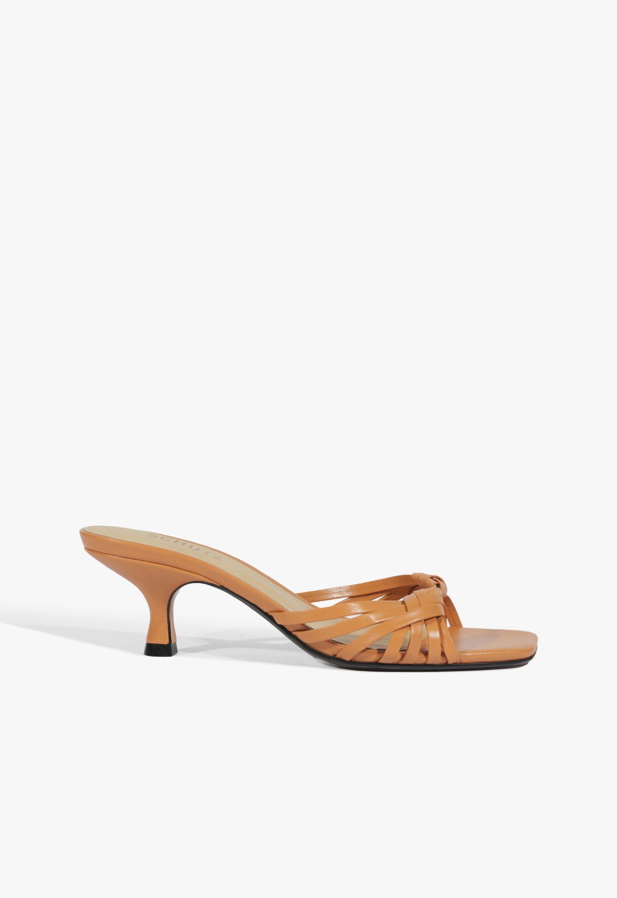 schutz Tara Mule Mid Leather Sandal