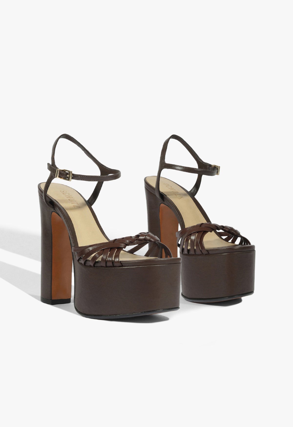 Schutz Tara Platform Leather Sandal