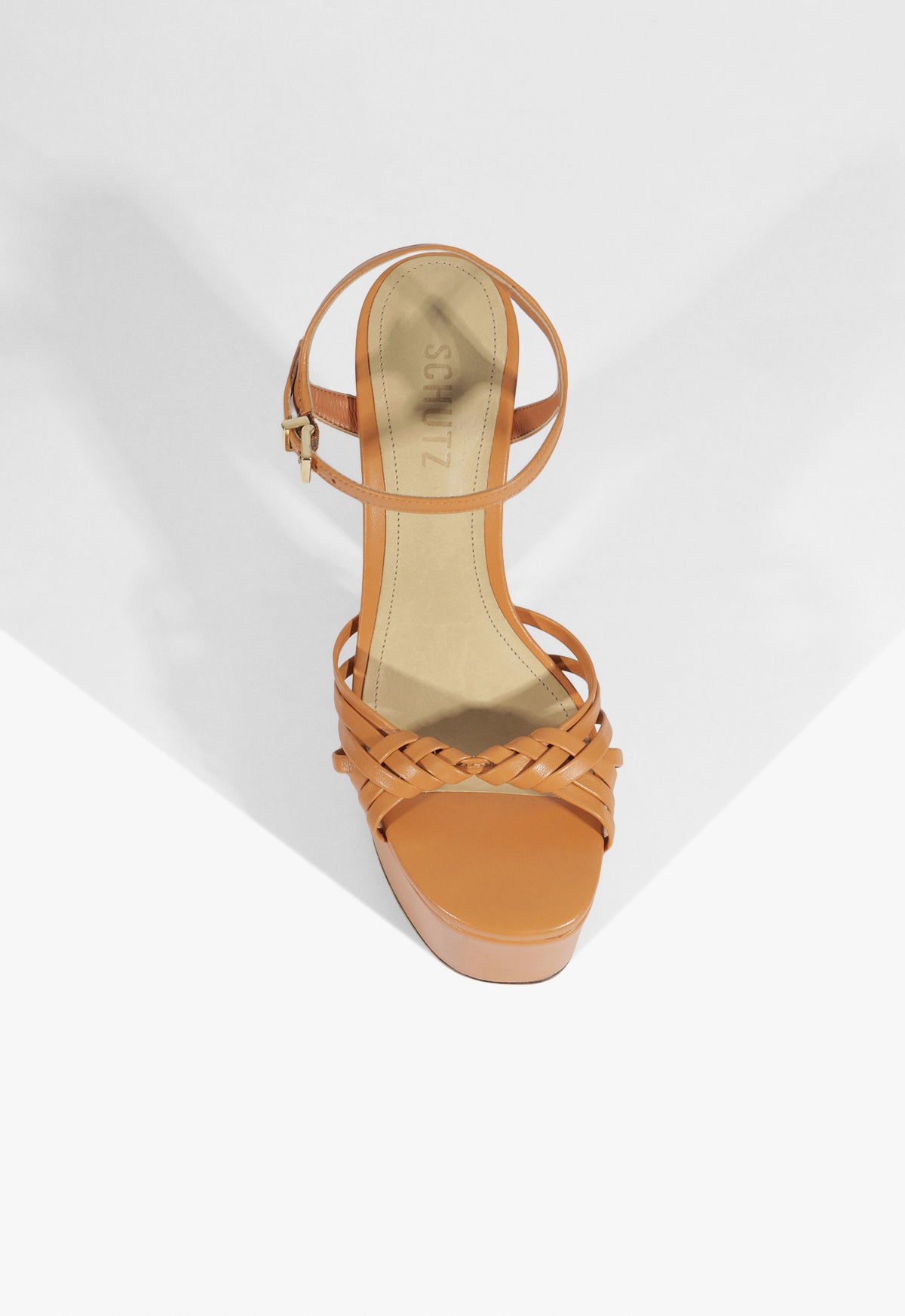 Schutz Tara Platform Leather Sandal