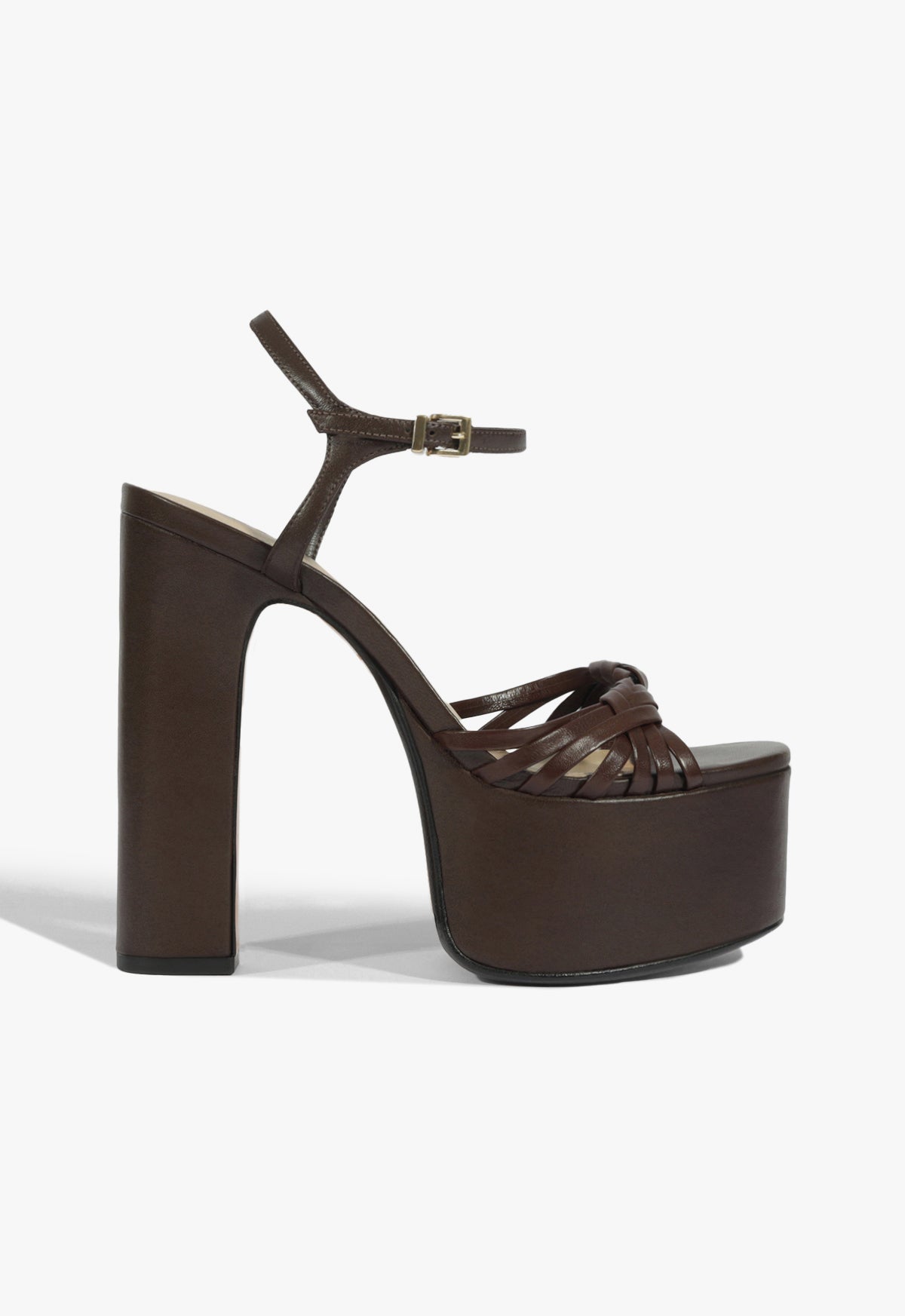 schutz Tara Platform Leather Sandal