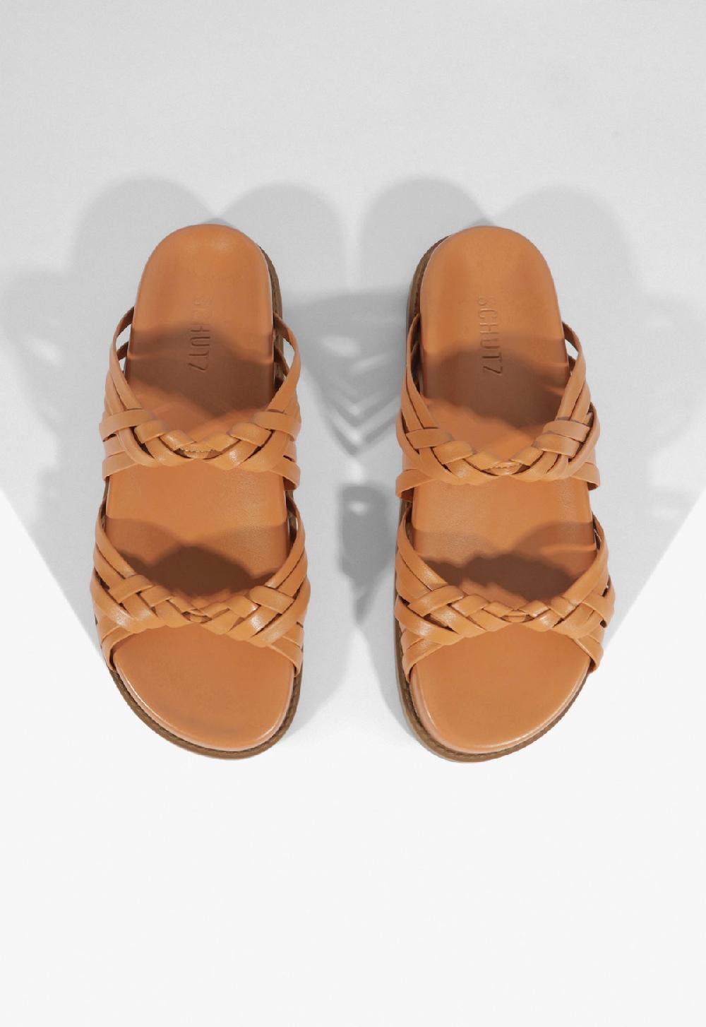 Schutz Tara Sporty Leather Sandal