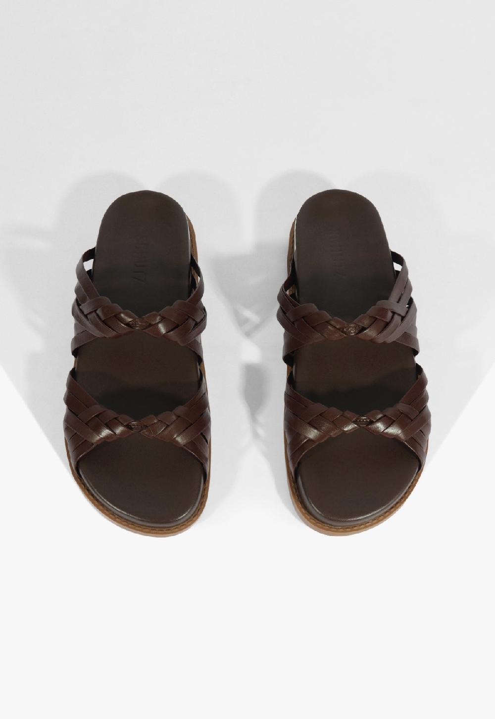 Schutz Tara Sporty Leather Sandal