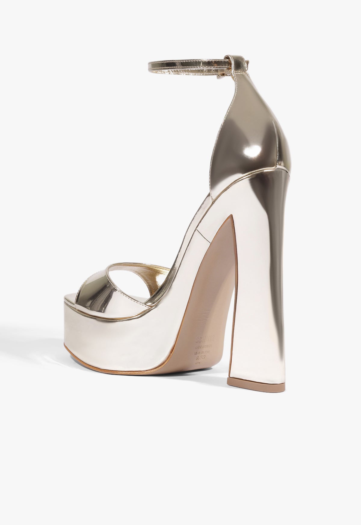 Schutz Tate Platform Metallic Sandal
