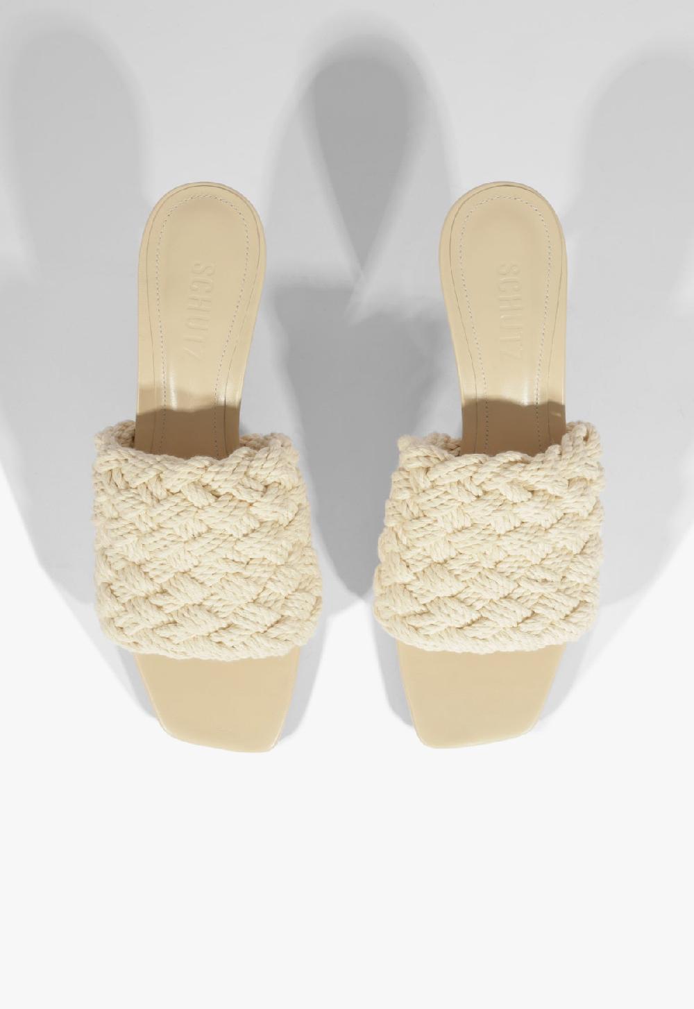 Schutz Tiana Mid Raffia Sandal