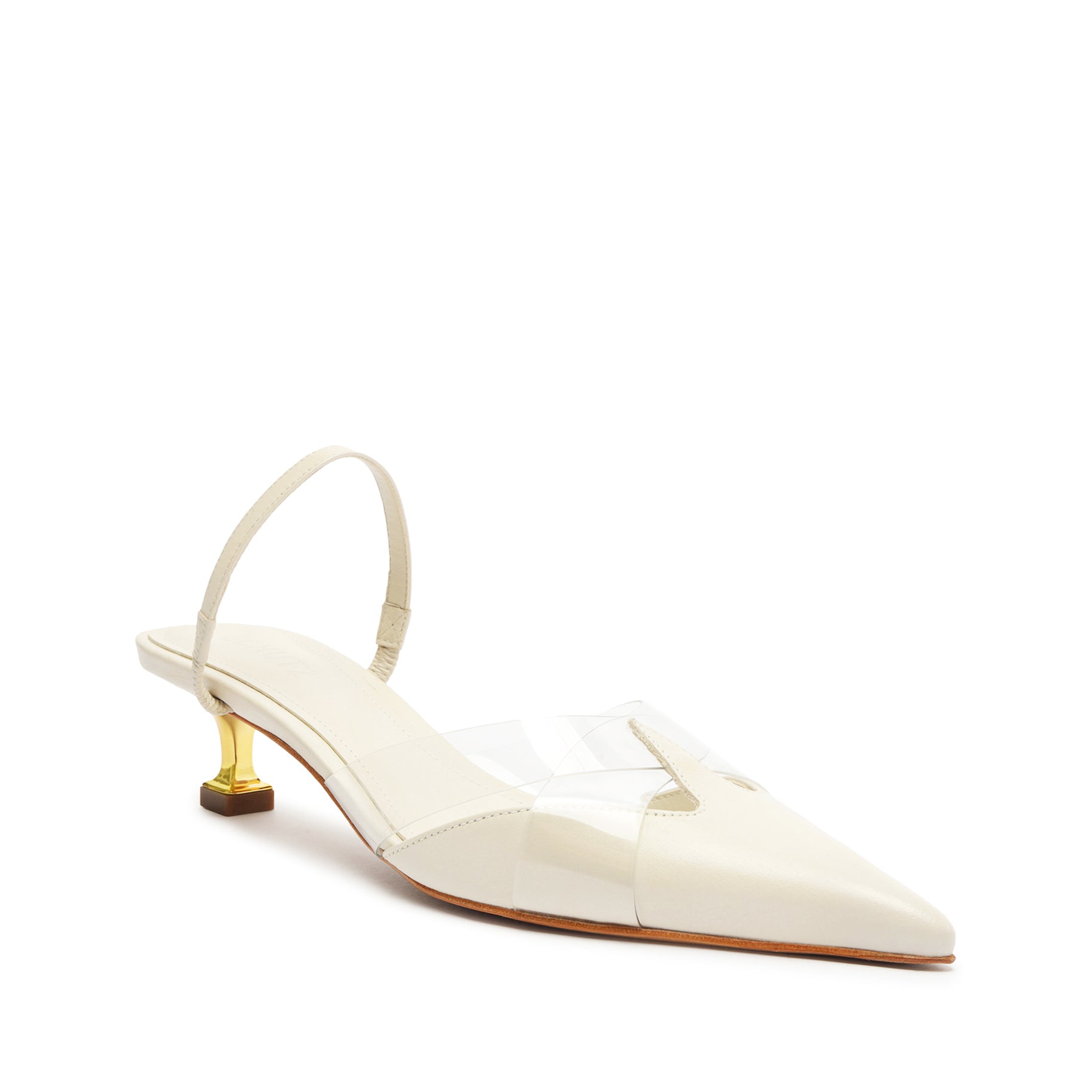 Schutz Tori Kitten Vinyl & Leather Pump