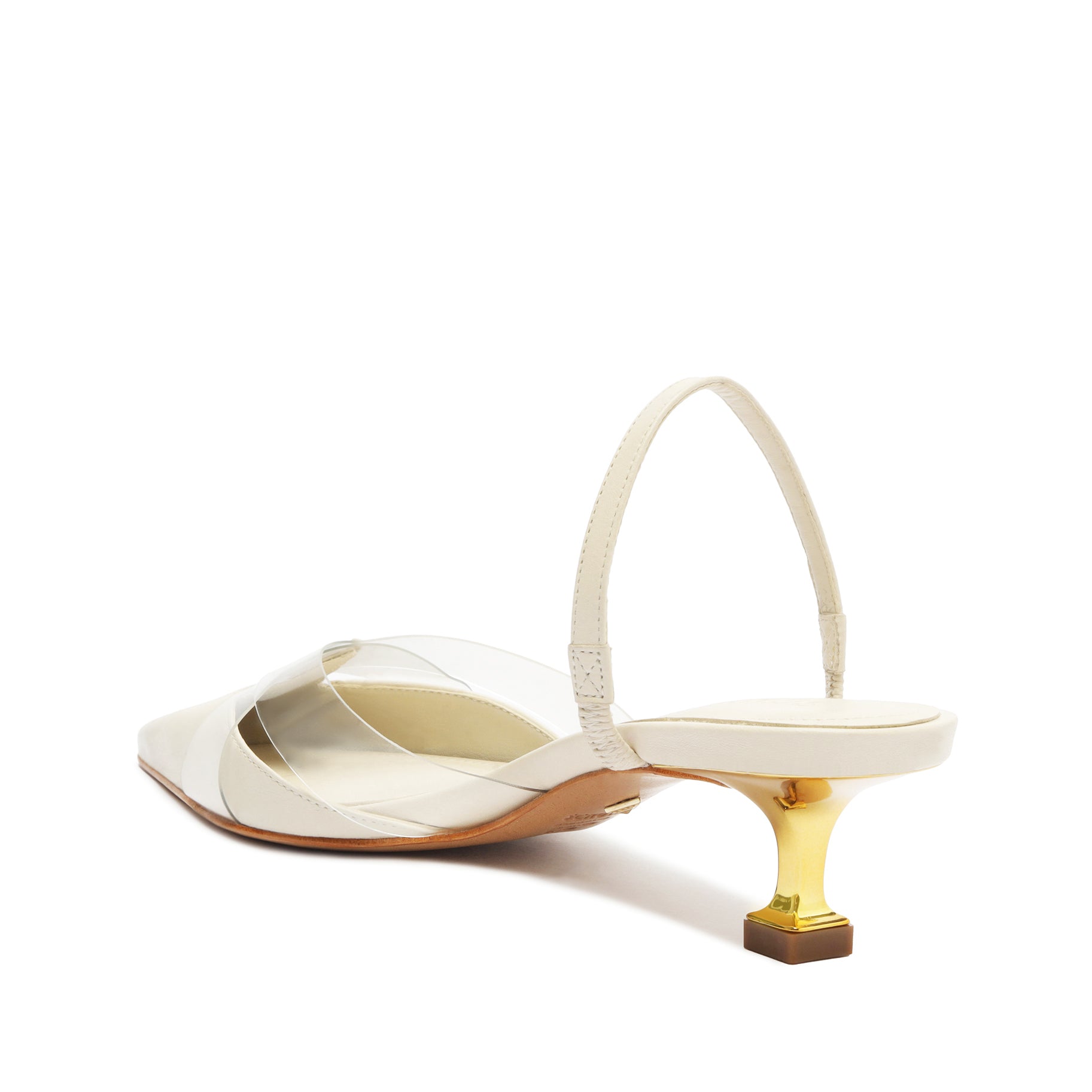 Schutz Tori Kitten Vinyl & Leather Pump