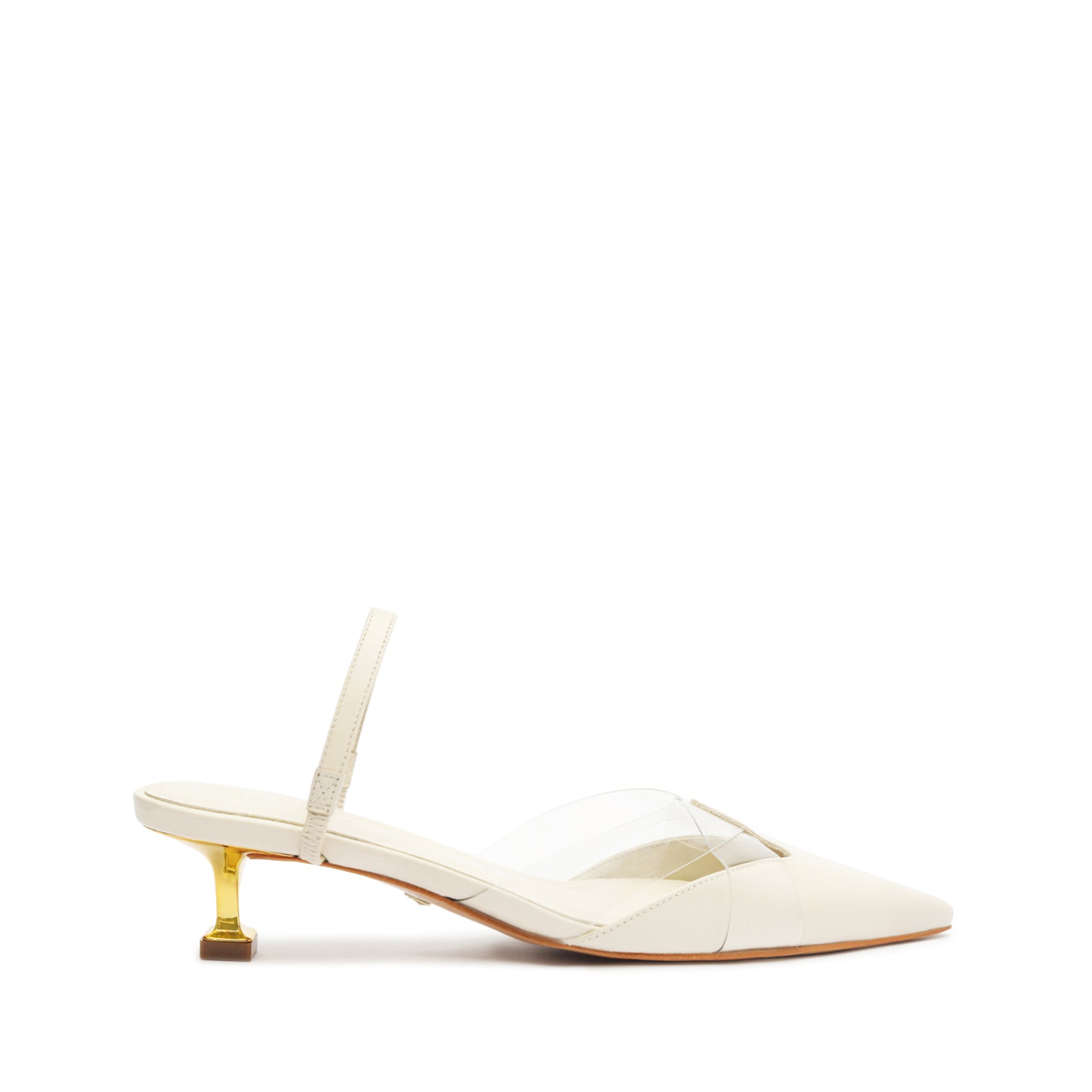 schutz Tori Kitten Vinyl & Leather Pump