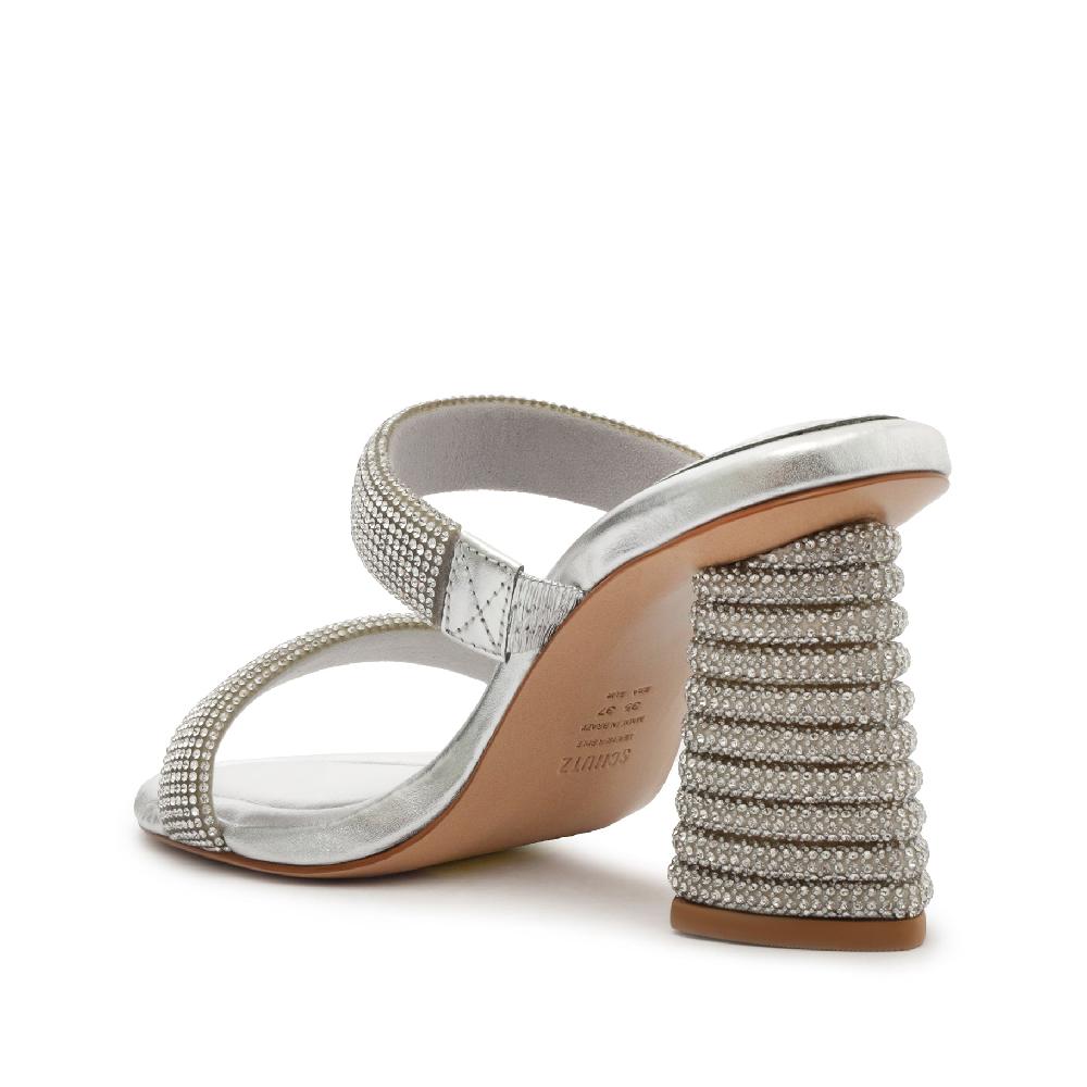 Schutz Tully Glam Metallic Nappa Sandal