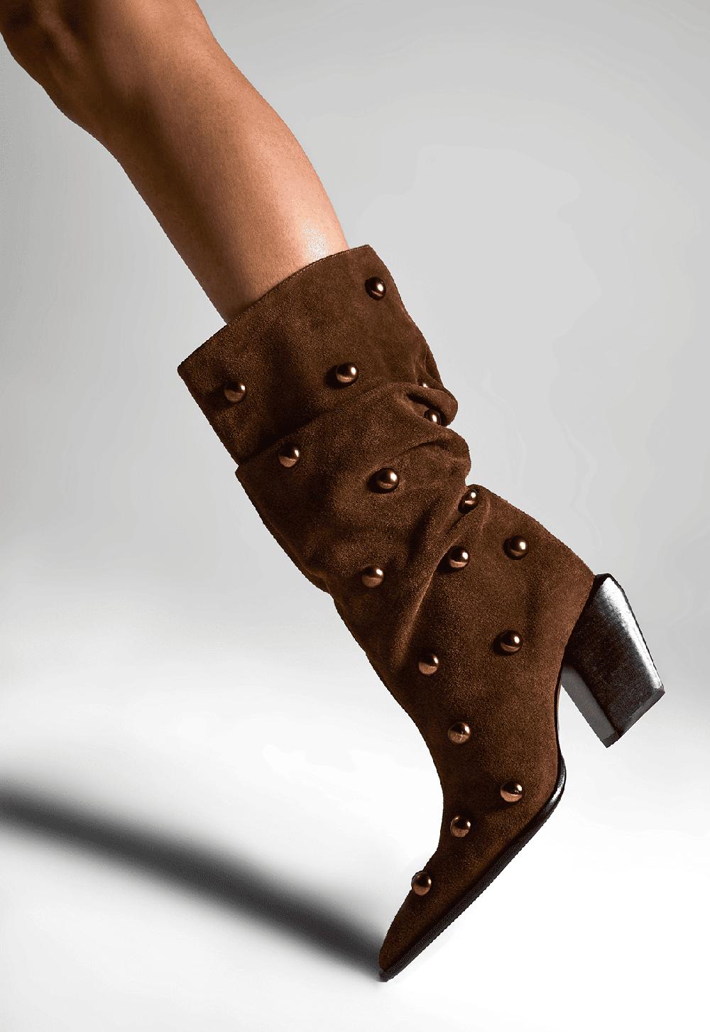 Schutz Tulsa Studs Suede Boot