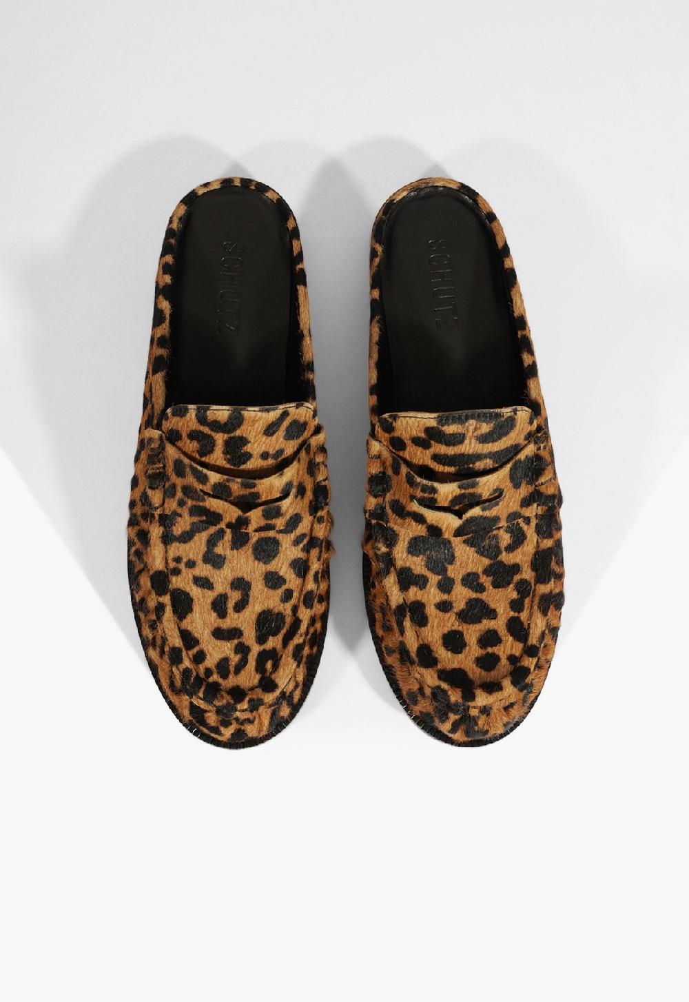 Schutz Tyche Mule Calf Hair Flat