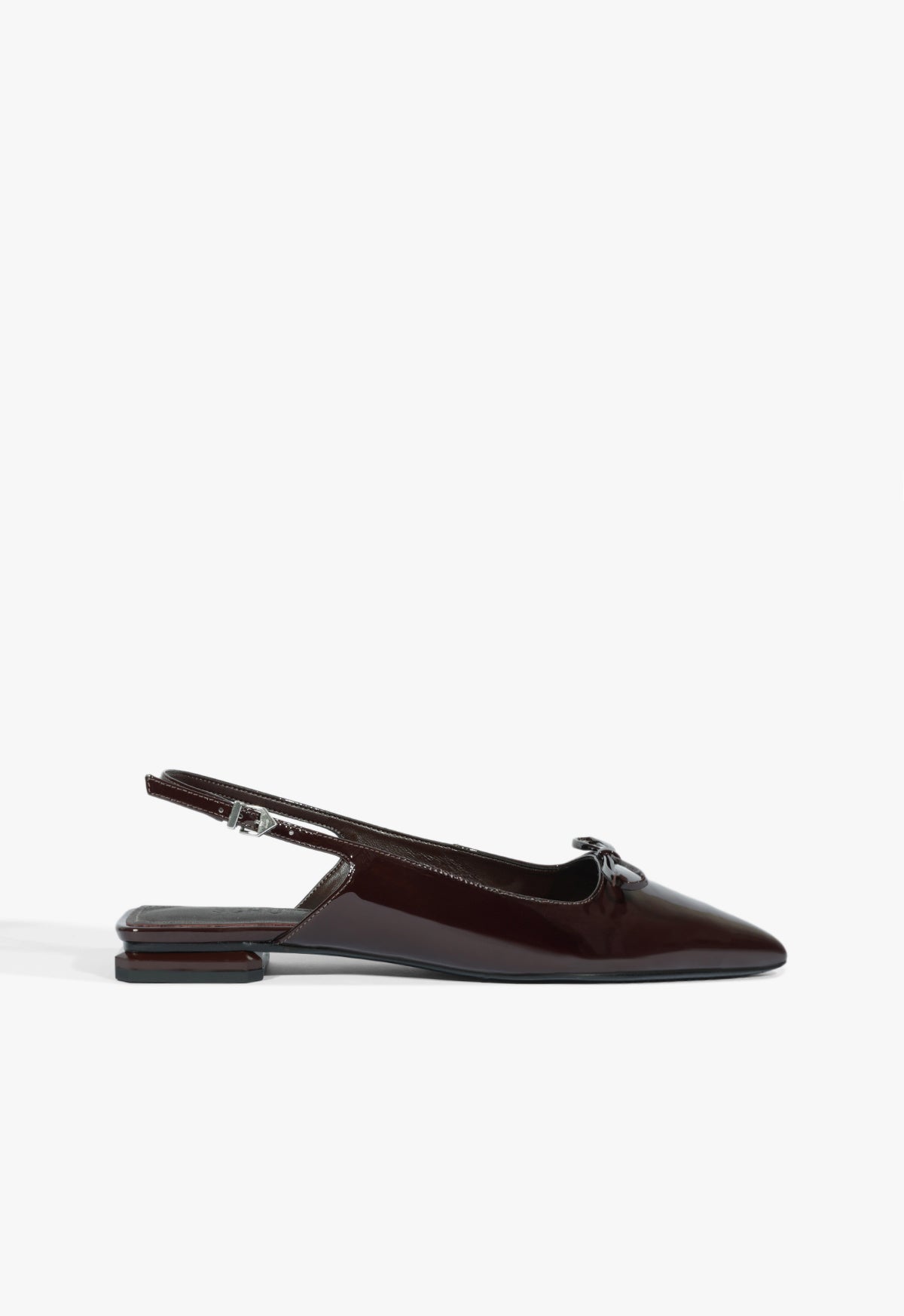 schutz Violetta Sculpt Patent Flat