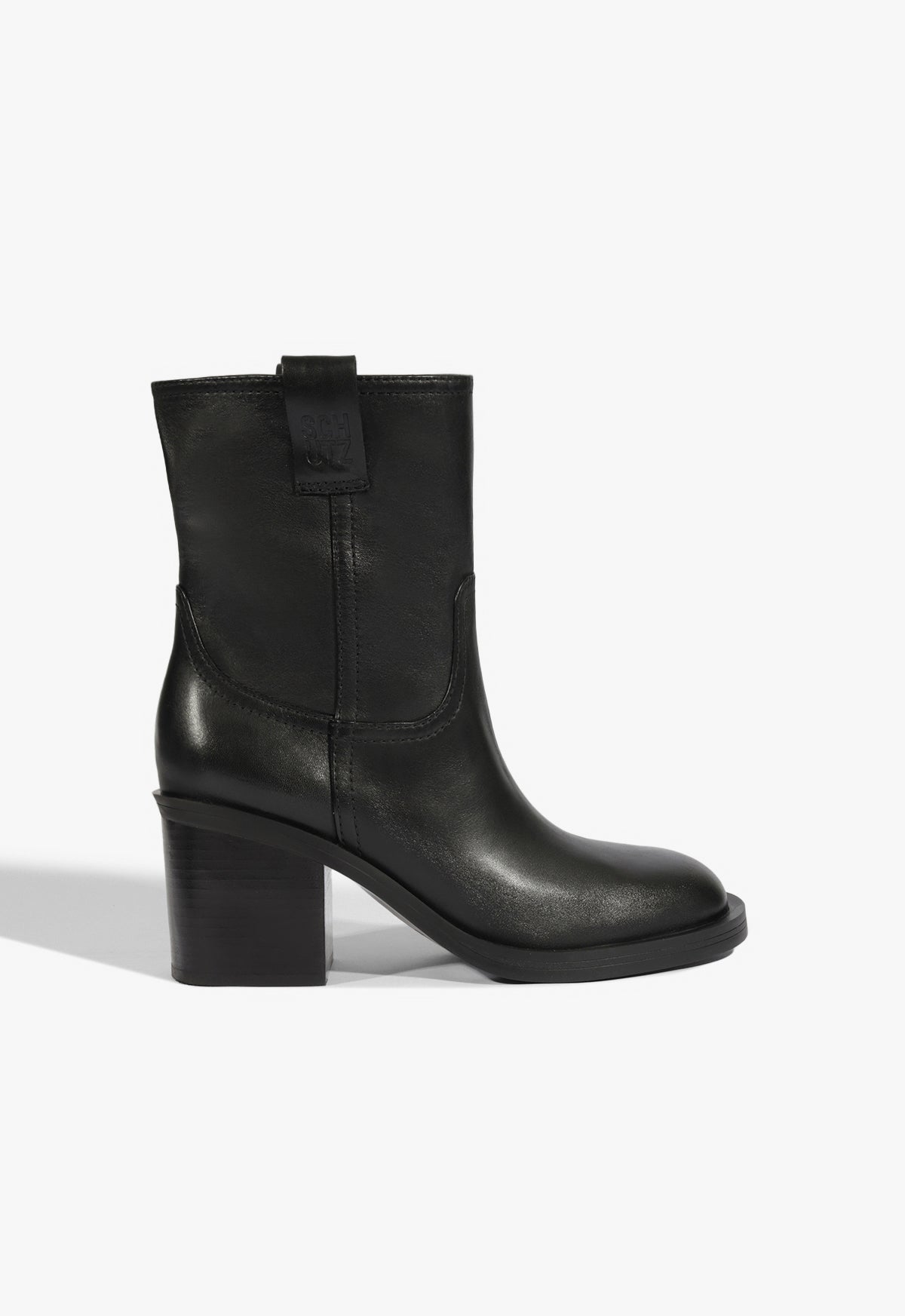 schutz Wyatt Leather Bootie