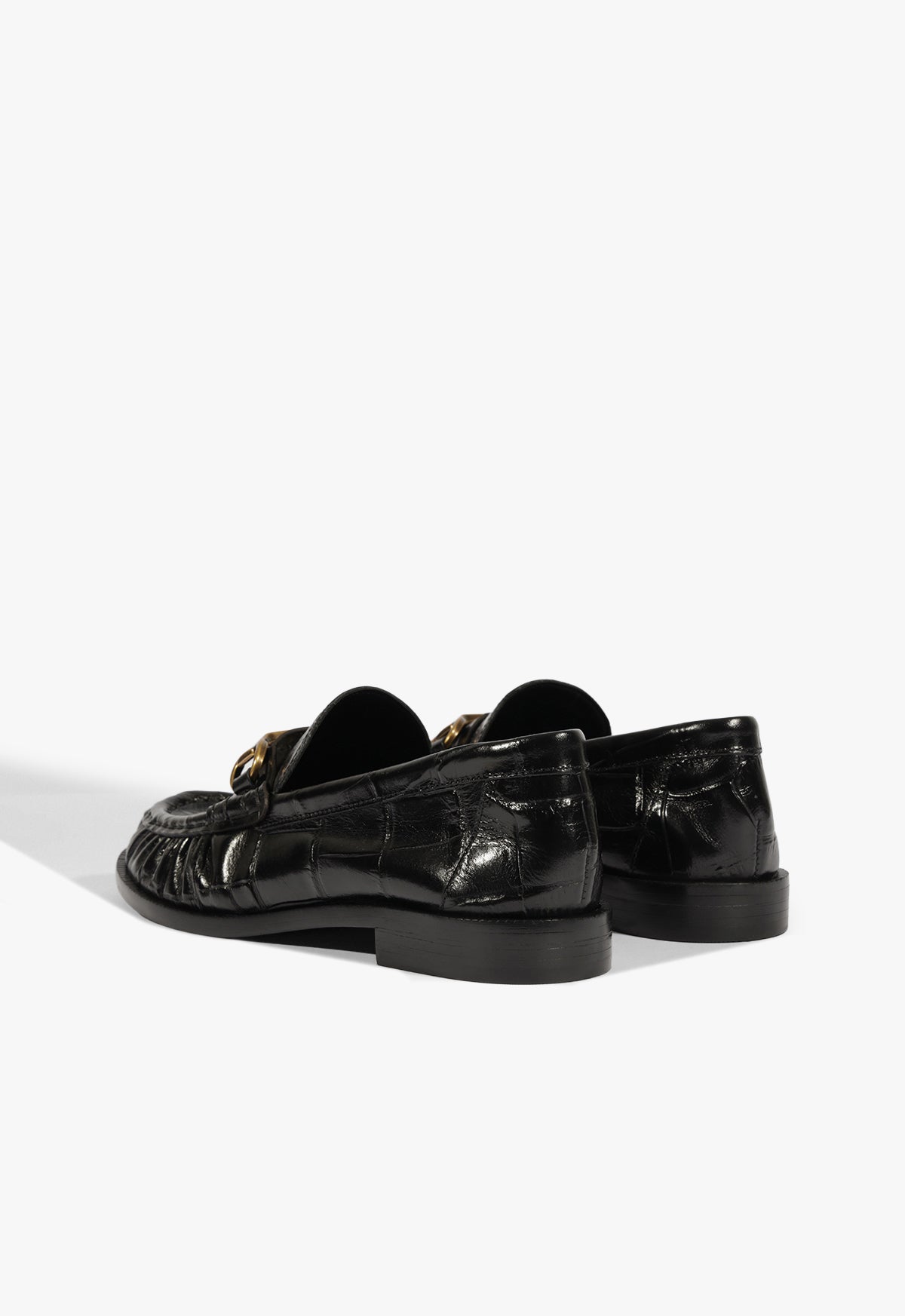 Schutz Yasmina Croc Flat