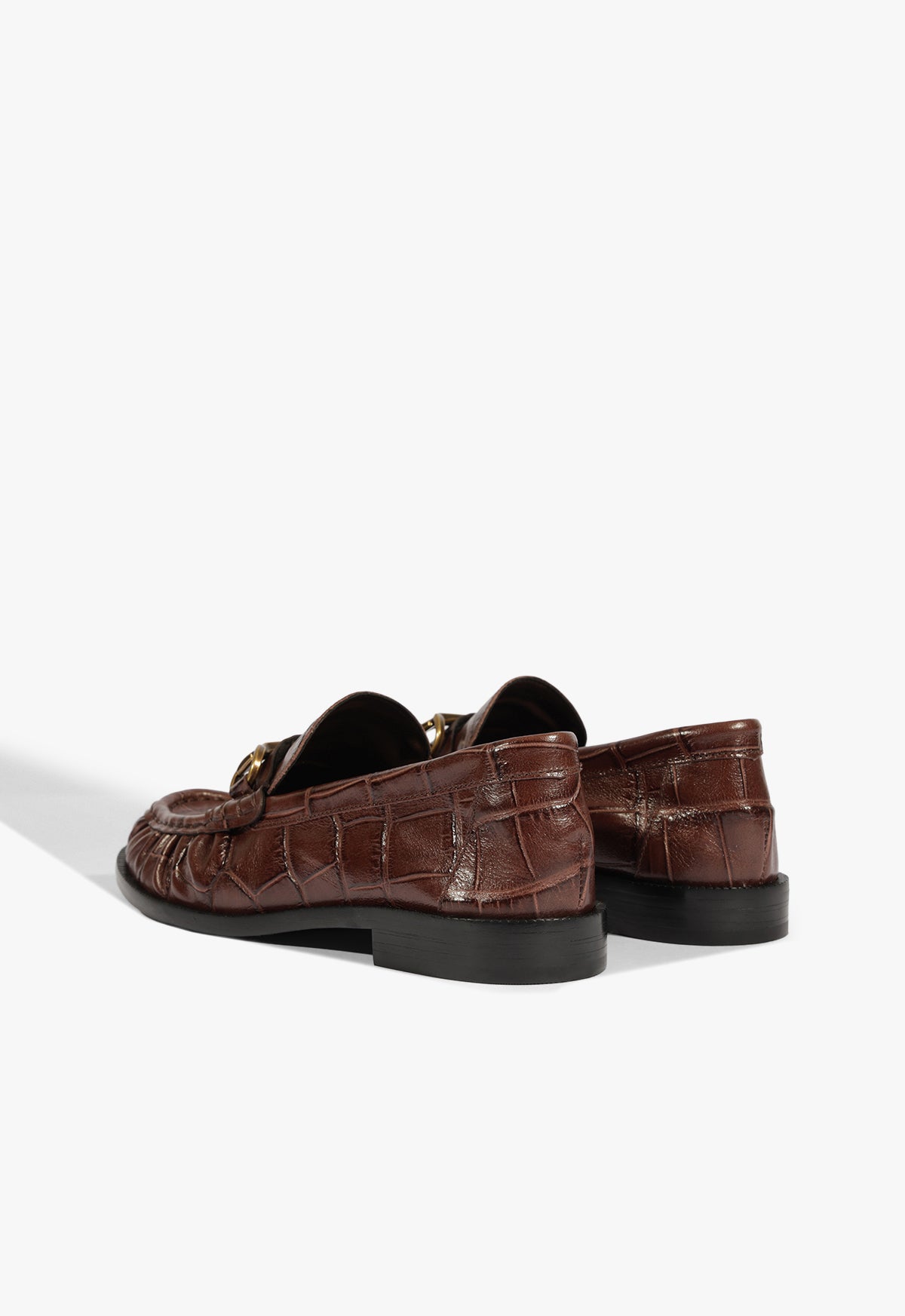 Schutz Yasmina Croc Flat