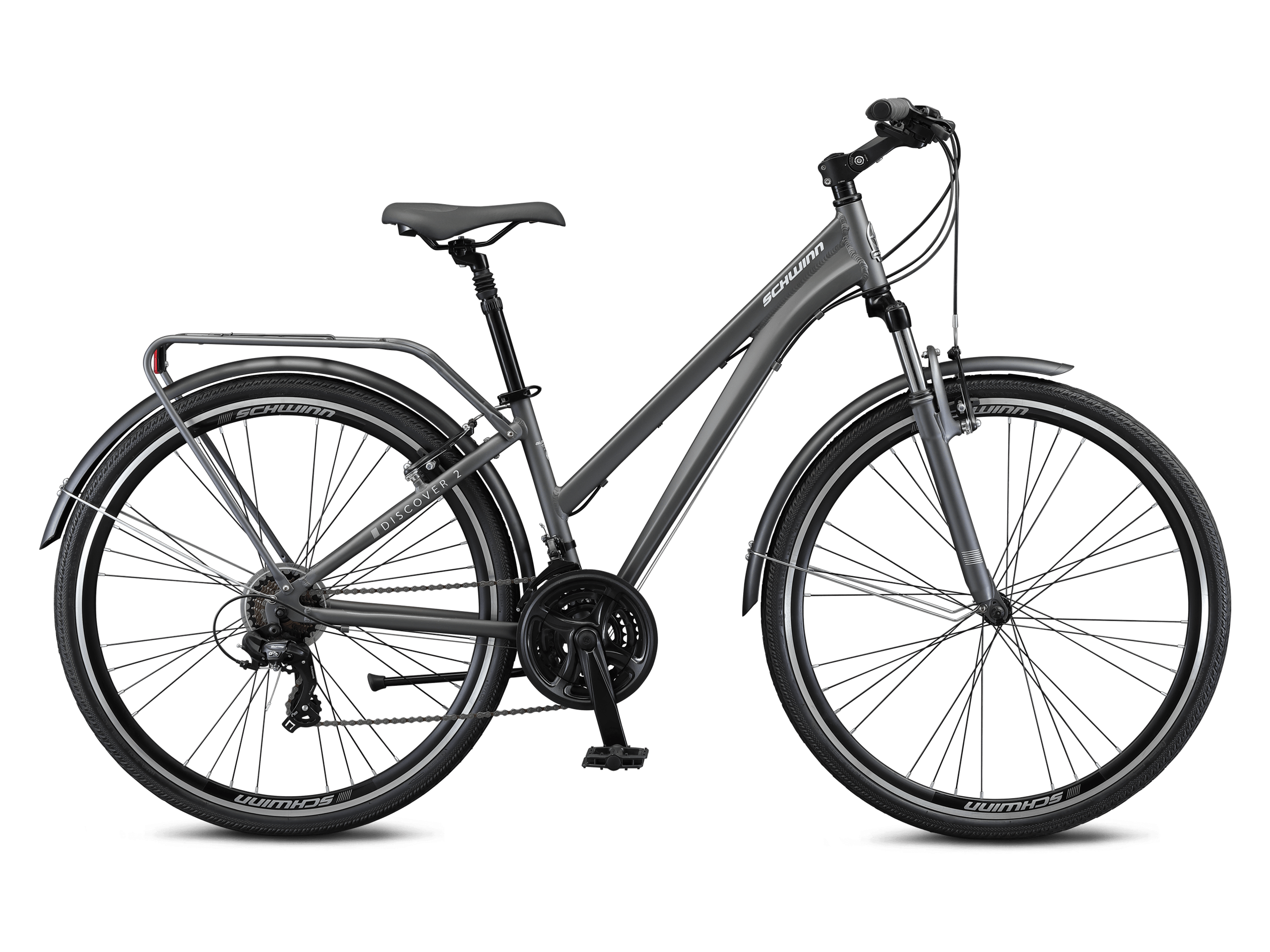 schwinn Discover 2 Step-Thru 700c Hybrid Bike Grey