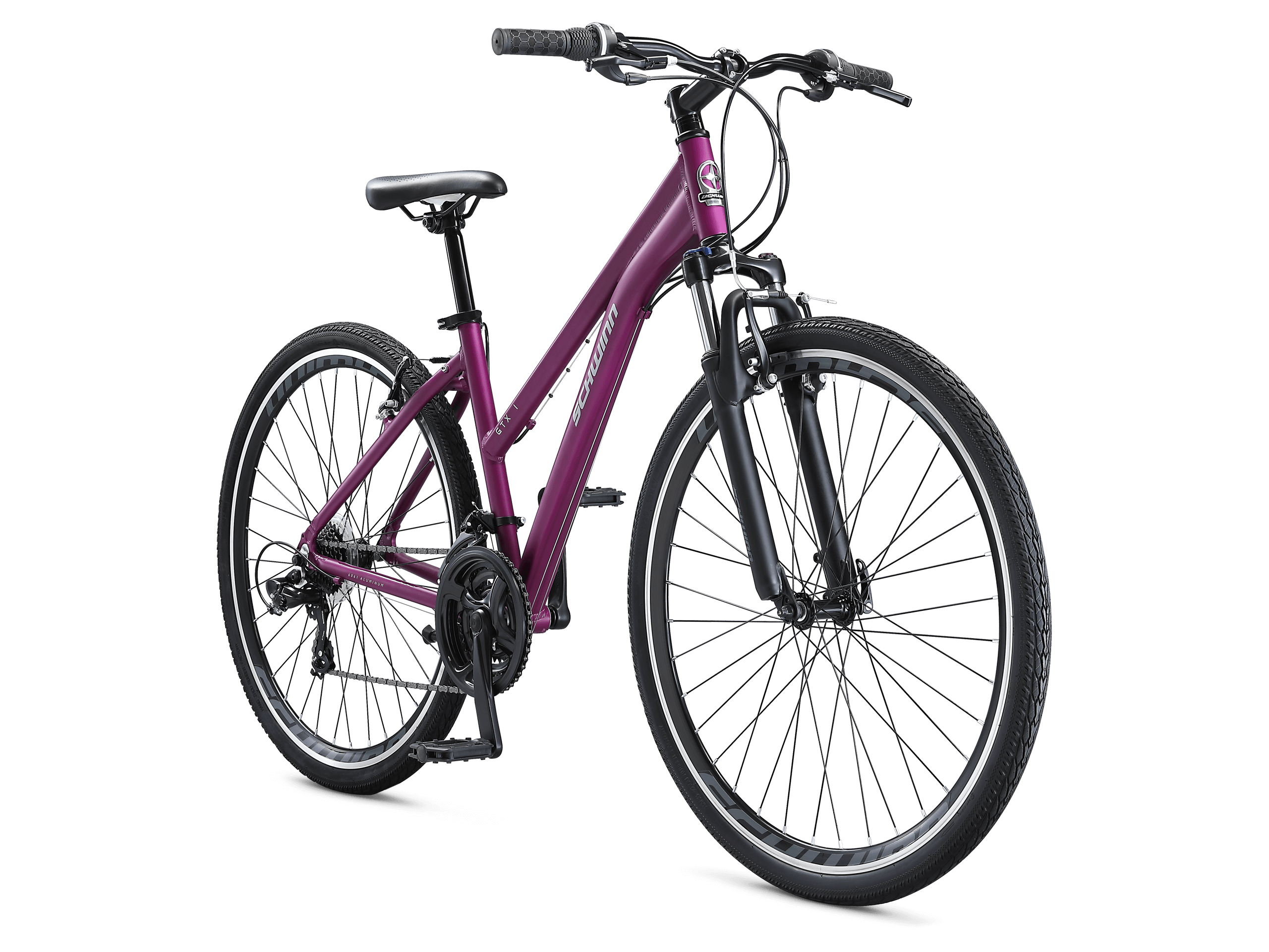 Schwinn GTX 1 Step-Thru 700c Hybrid Bike Purple