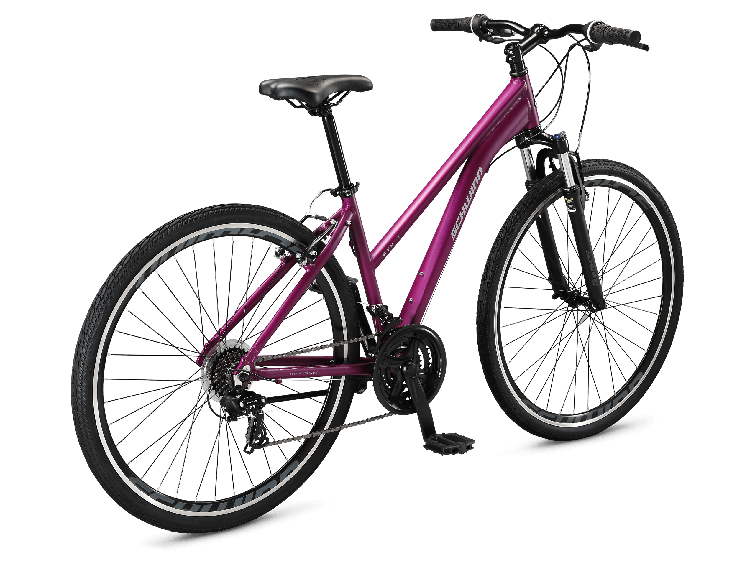 Schwinn GTX 1 Step-Thru 700c Hybrid Bike Purple