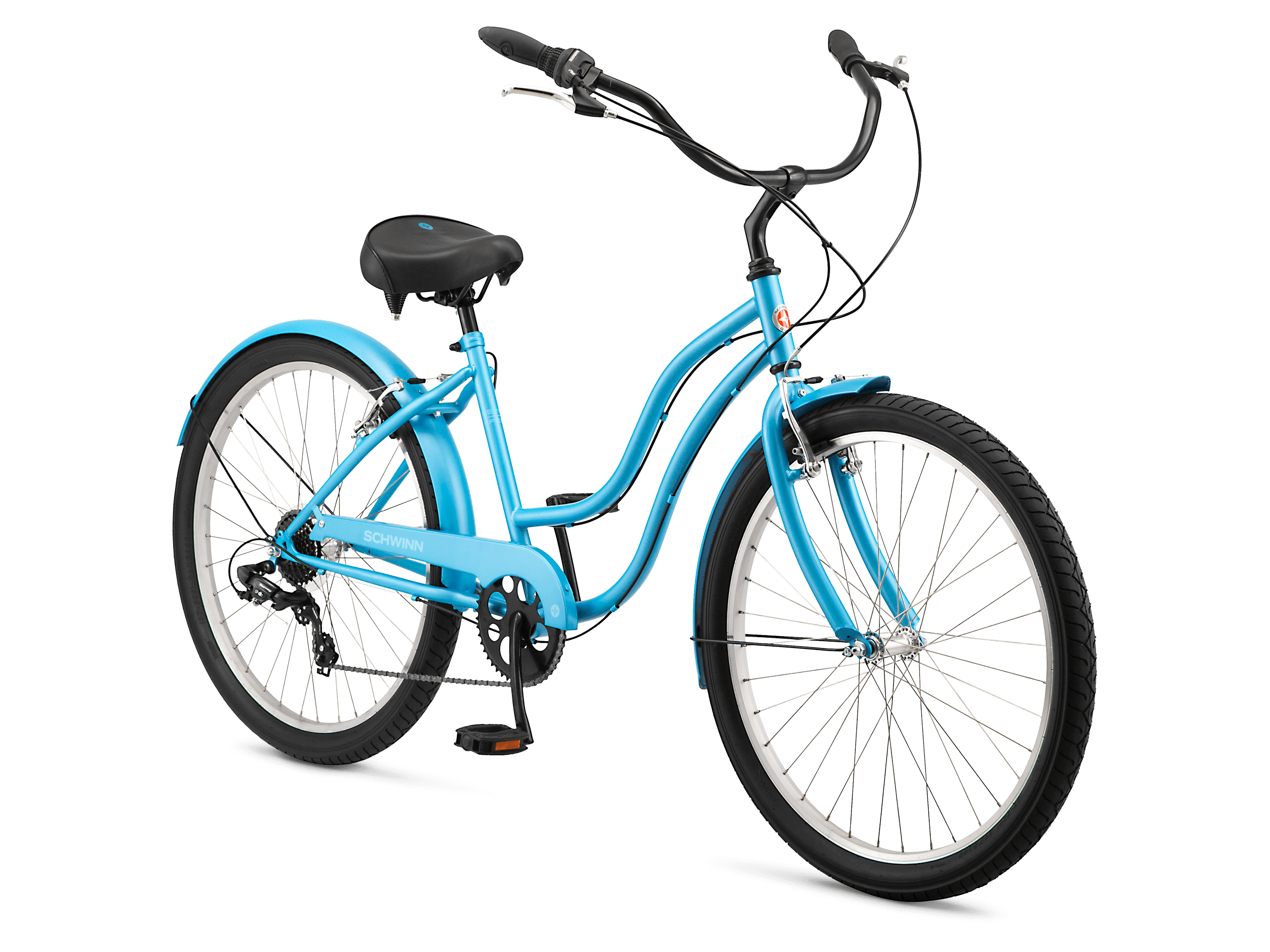 Schwinn Mikko 7 Step-Thru 26in Cruiser Bike Blue