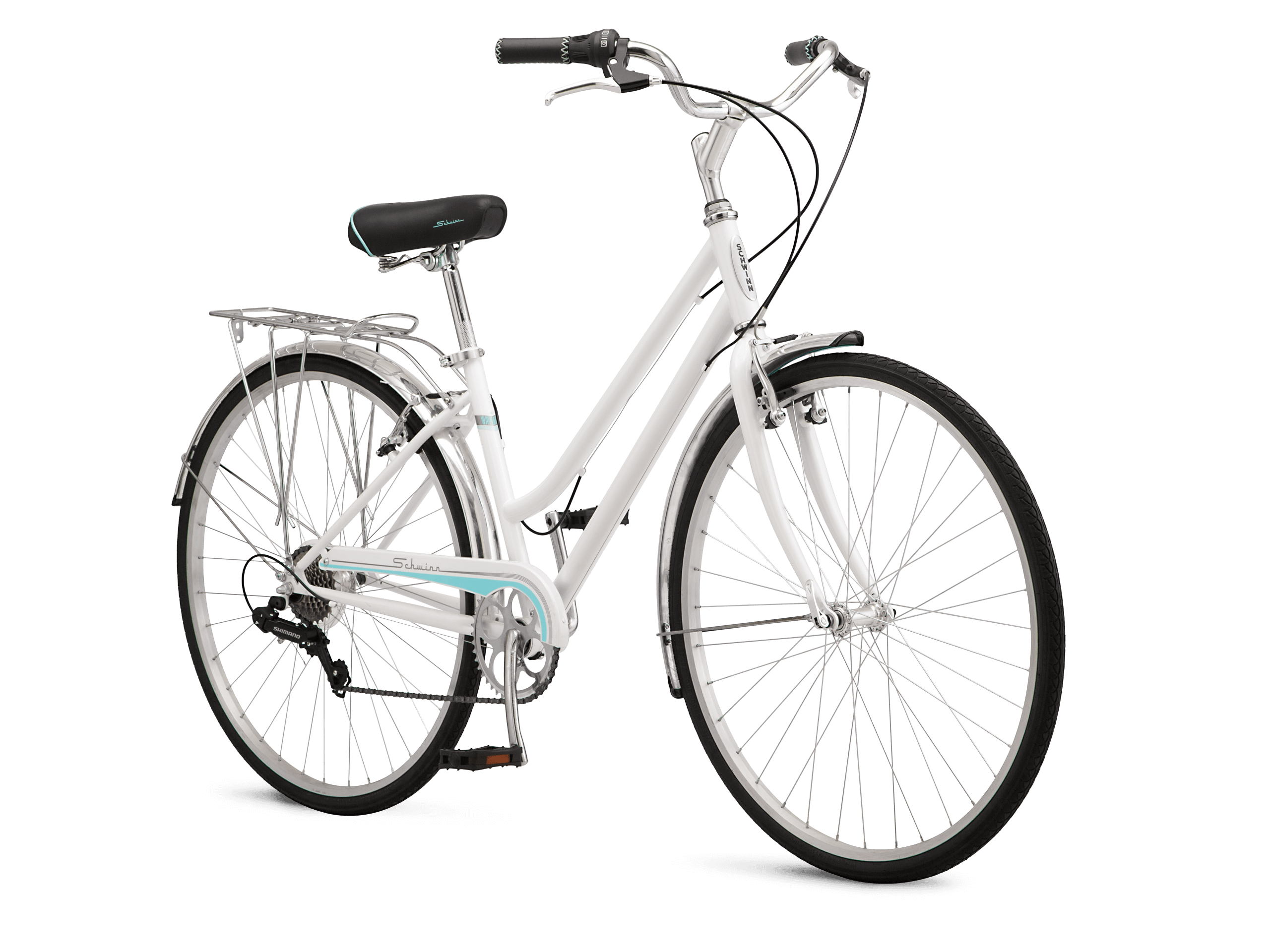 Schwinn Wayfarer Step-Thru 700c Hybrid Bike Mango