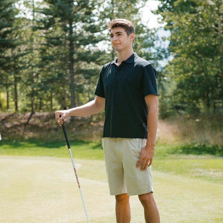 scottevest Bamboo Polo Black