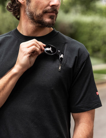 Scottevest Bamboo T-Shirt Black