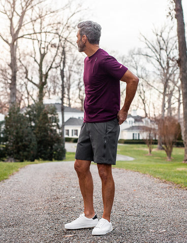 Scottevest Elevated Everyday Lounge Shorts Gray