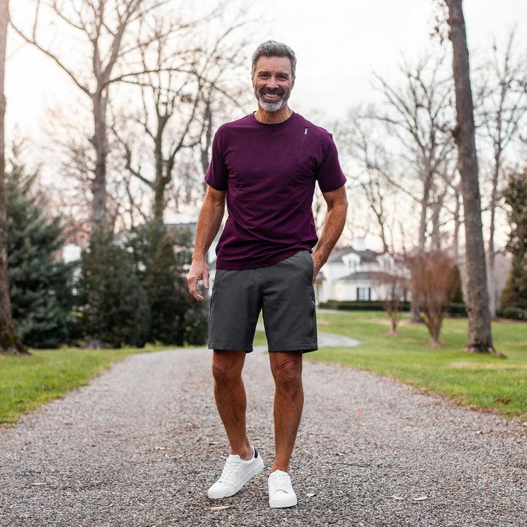 scottevest Elevated Everyday Lounge Shorts Gray