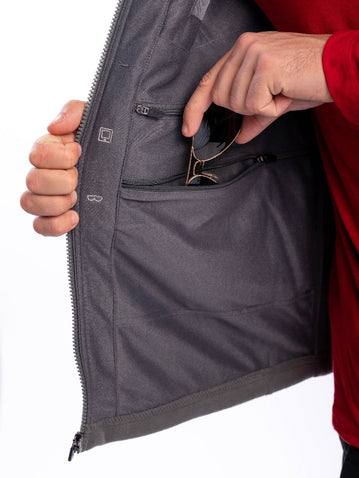 Scottevest Fireside Fleece Vest-Men's Black